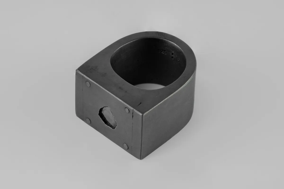 Plate Ring Single (0.2 CT, Diamond Slab, 17mm, KA+DIA) sold by Parts of Four