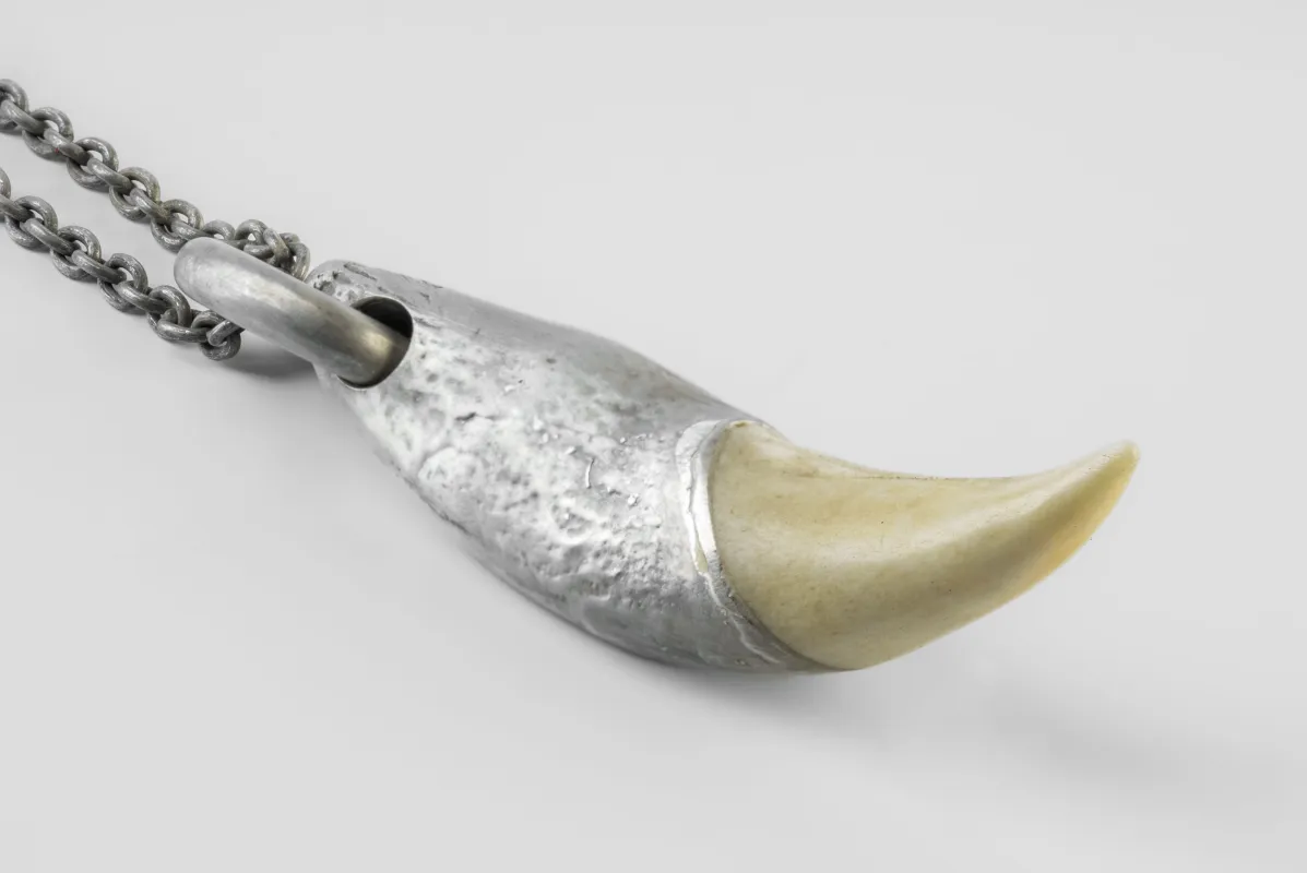 Bear Tooth Necklace Ghost Hybrid (Small, DA+MB) sold by Parts of Four