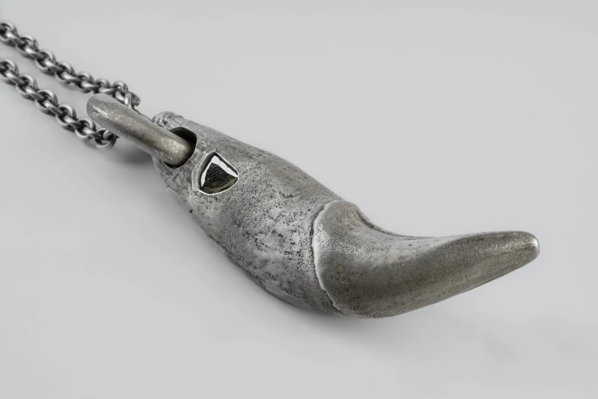 Bear Tooth Necklace Ghost (Small, 0.2 CT, Diamond Slab, DA+DIA) sold by Parts of Four