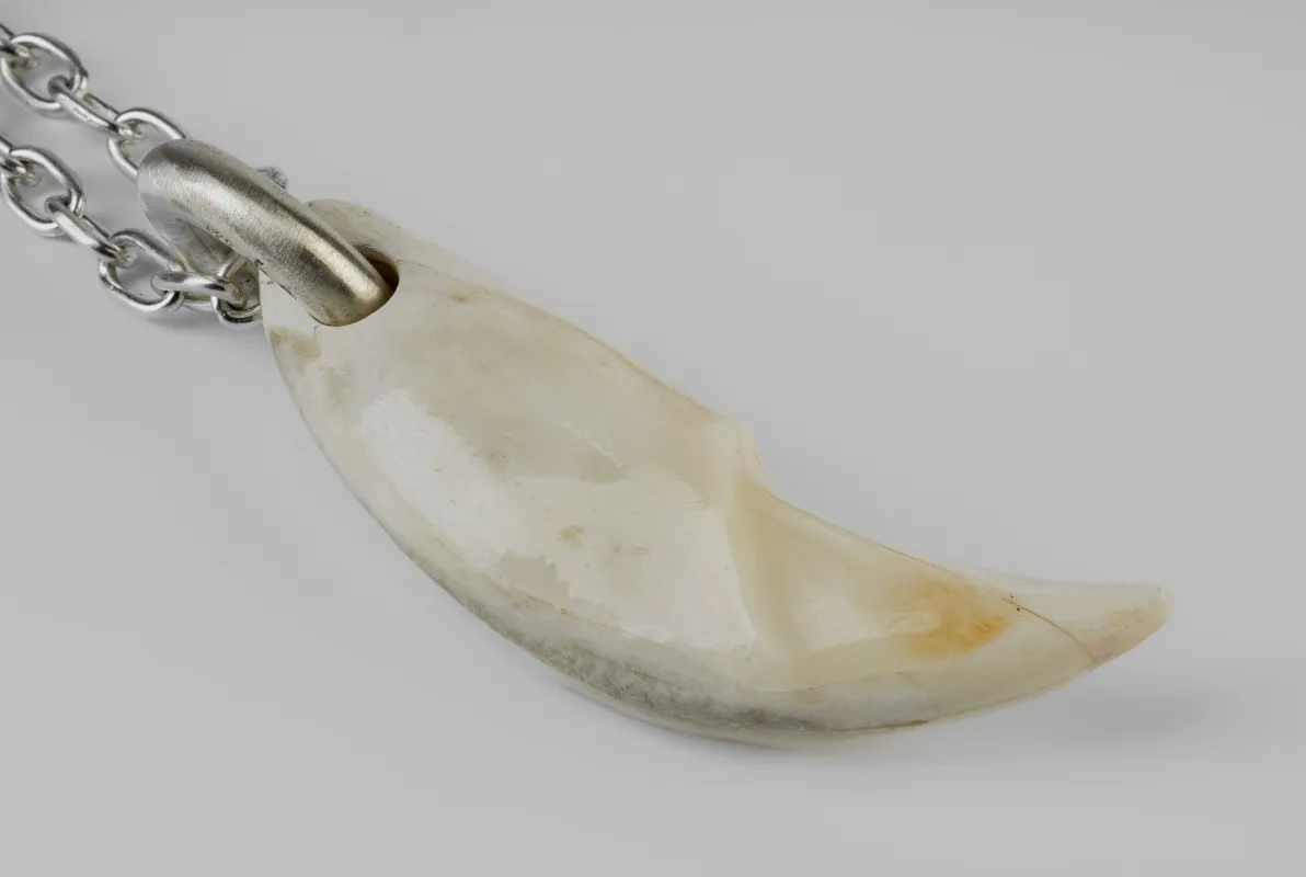 Bear Tooth Necklace Ghost (Large, MB+MA) sold by Parts of Four