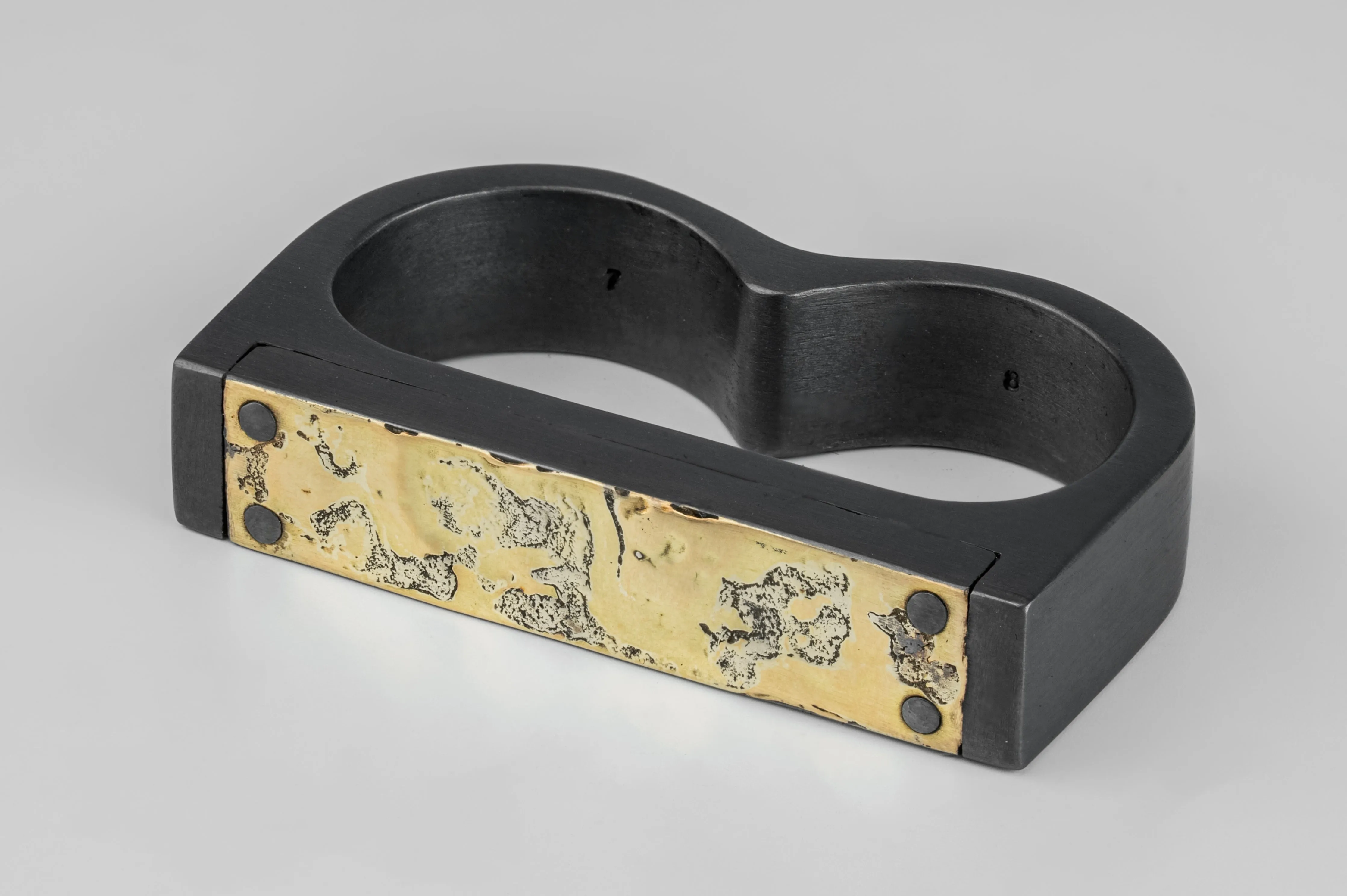 Plate Ring Double (Fuse, 9mm, KA18K) sold by Parts of Four