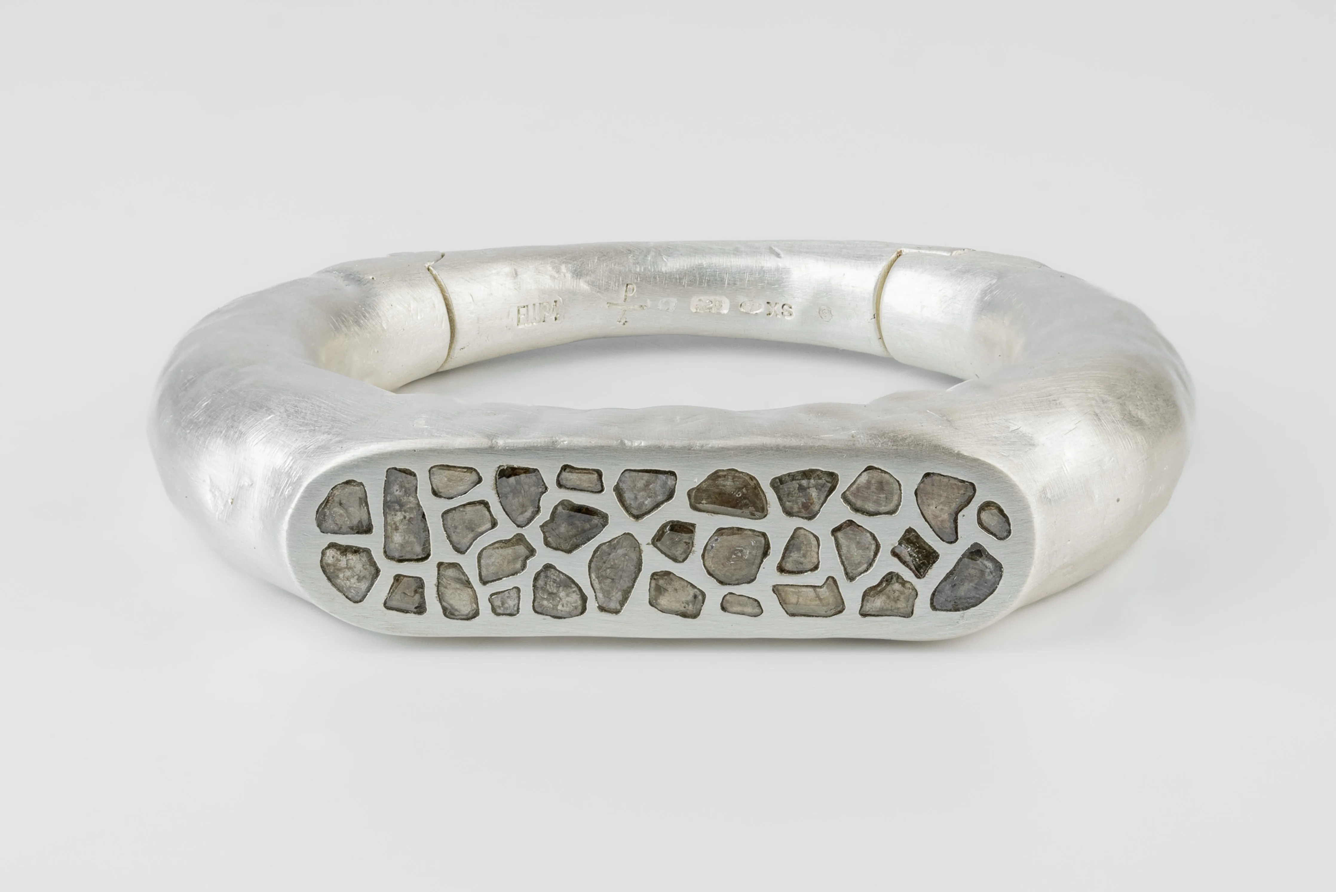 Thin Roman Bracelet (Mega Pavé, MA+DIA) sold by Parts of Four product image thumbnail 3