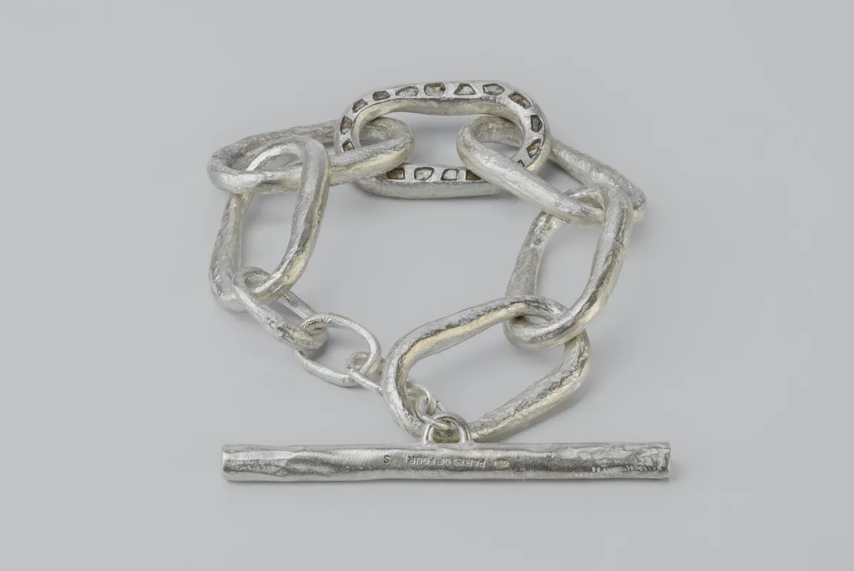 Roman Toggle Chain Bracelet (Small Links, Mega Pavé, MA+DIA) sold by Parts of Four