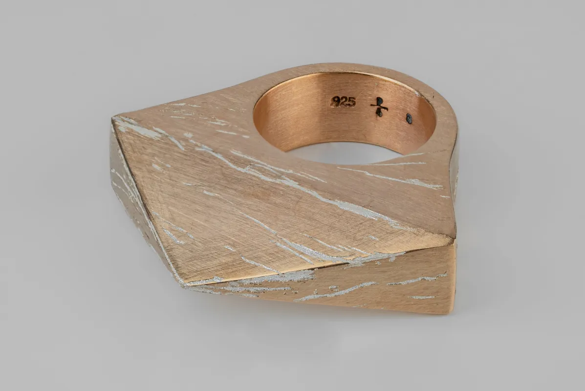 Crescent Bridge Ring (Pyramid Extrusion, 9mm, AMA) sold by Parts of Four