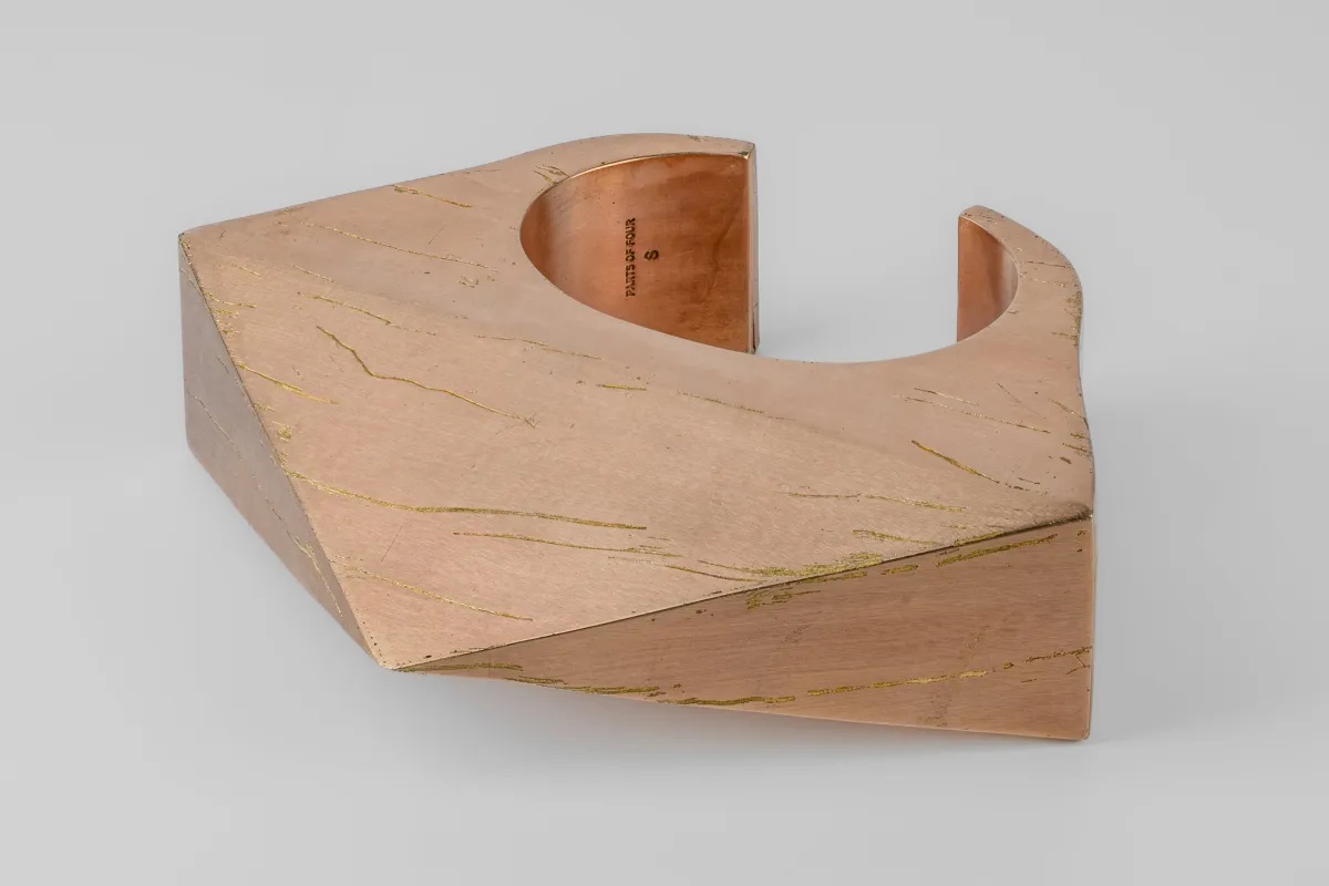 Crescent Bridge Bracelet (Pyramid Extrusion, 30mm, AM) sold by Parts of Four