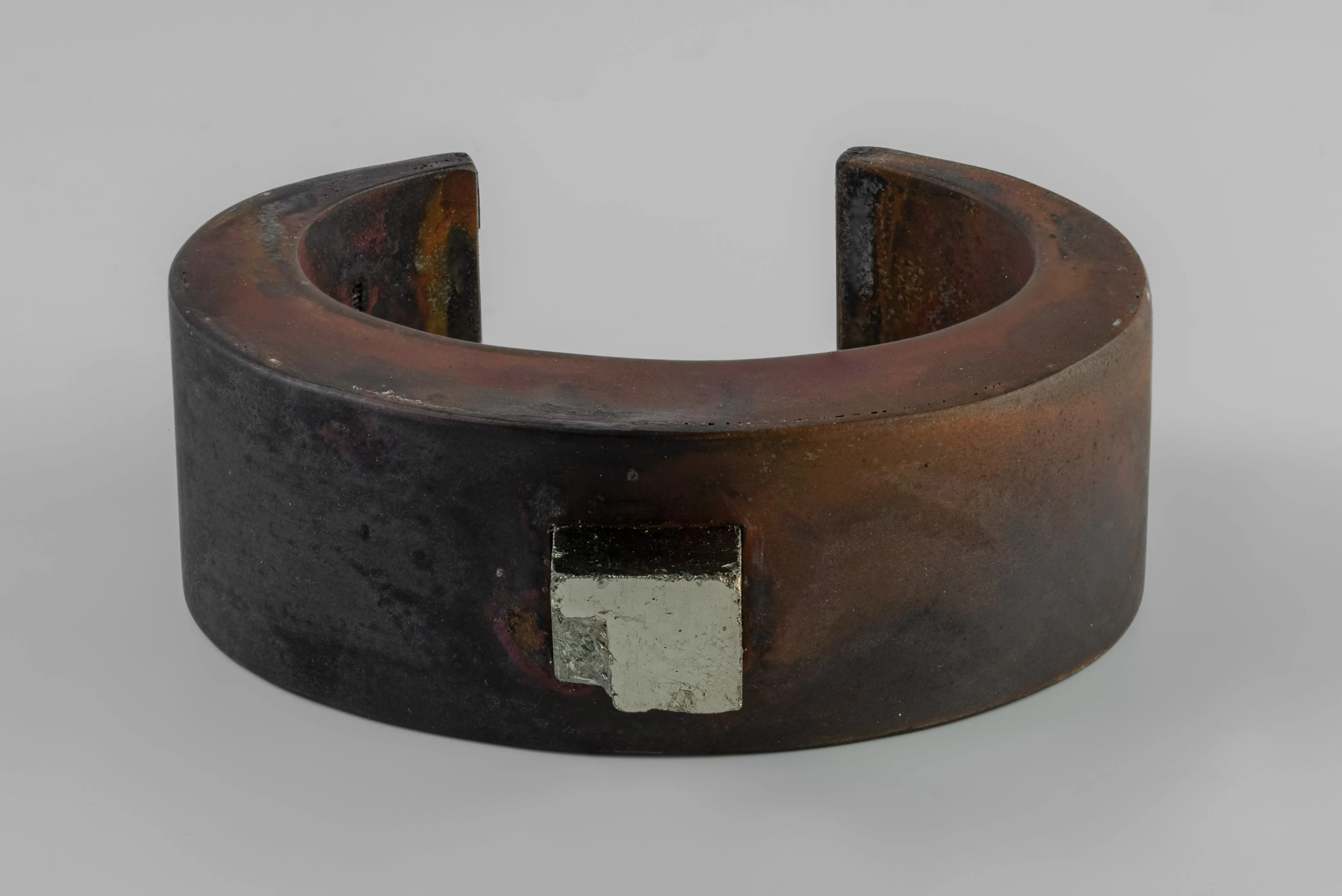 Crescent Bracelet (Mineral Collision, 30mm, DR+PYR) sold by Parts of Four product image thumbnail 3