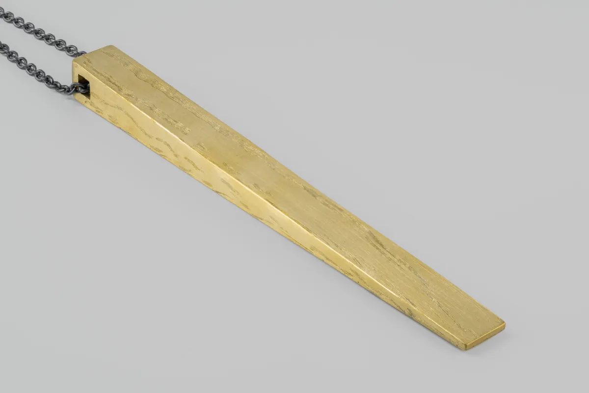 Giant Wedge Necklace (Half Width, v2, AG+KA) sold by Parts of Four