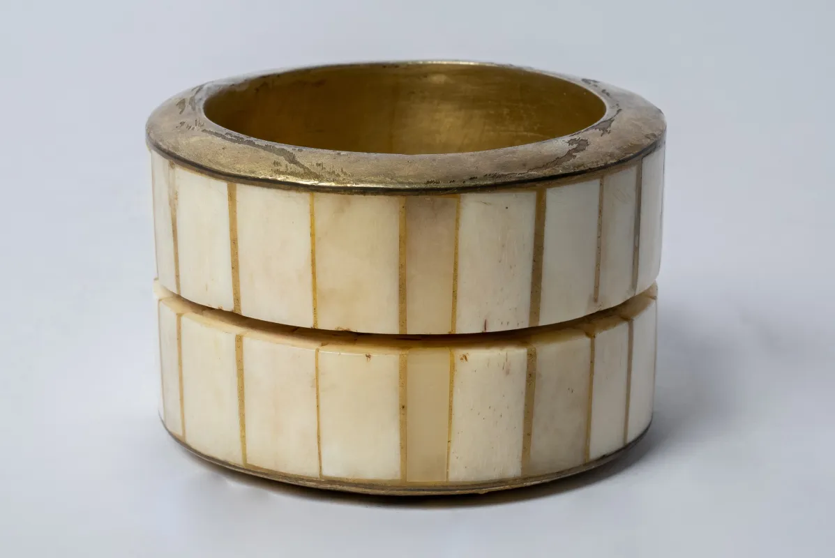 Portal Crevice Bangle (55mm, AG+MB) sold by Parts of Four