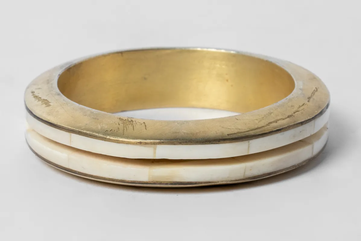 Portal Crevice Bangle (17mm, AG+MB) sold by Parts of Four