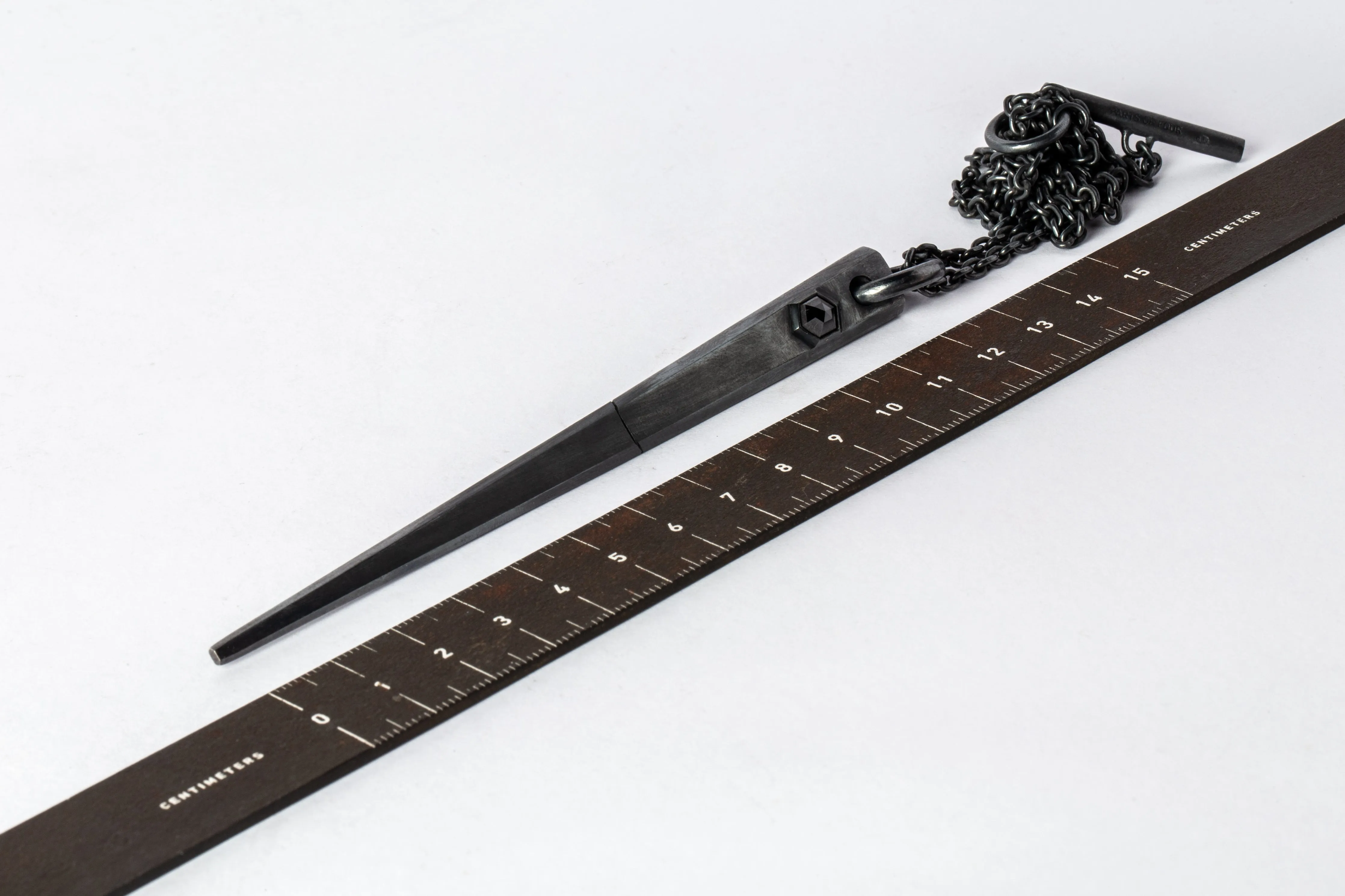 Big Spike Necklace (Single Set, Black Hex Diamonds, 1.05 carat, KA+BLKDIA) sold by Parts of Four product image thumbnail 5