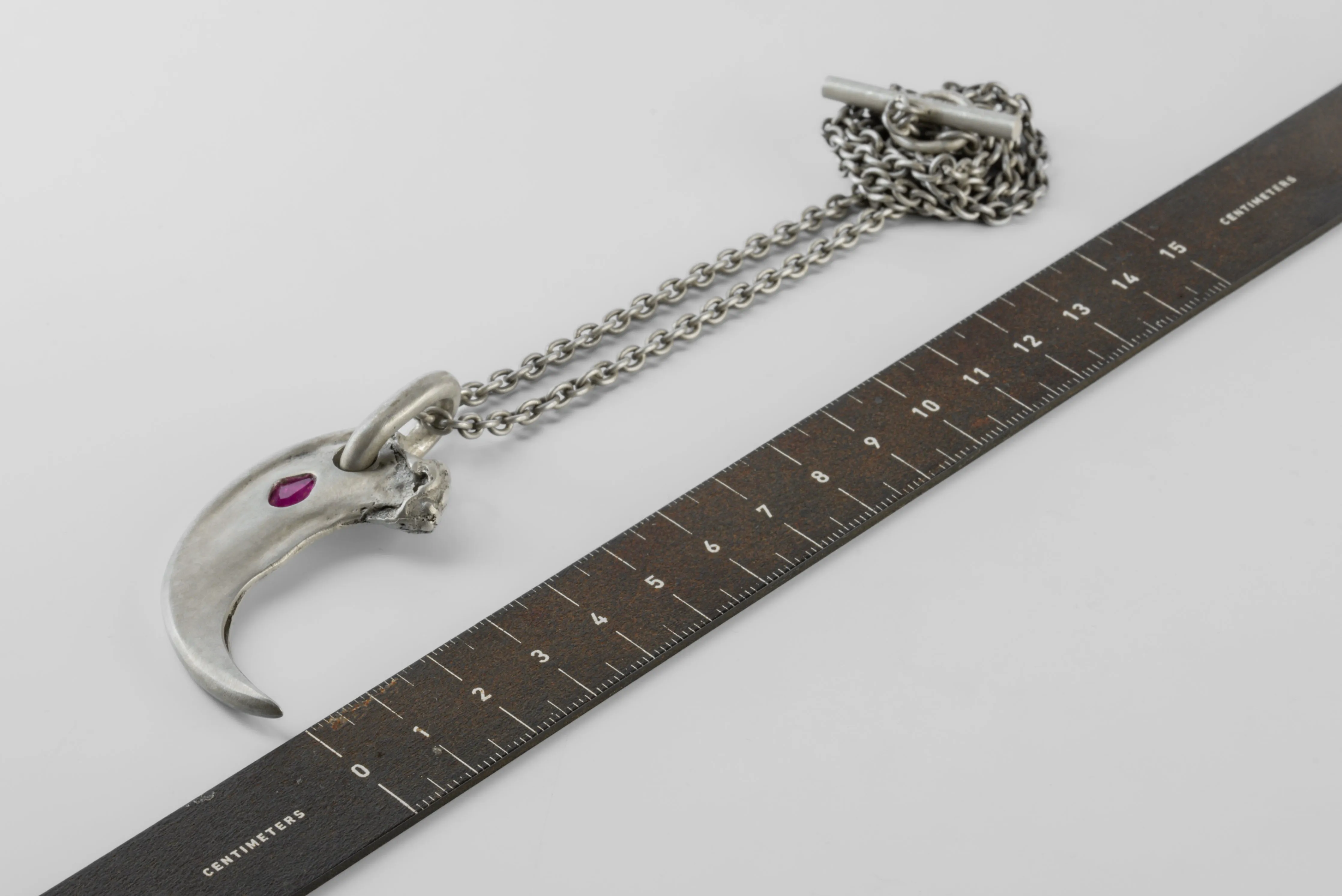 Bear Claw Necklace Redux (0.6 CT, Single M-Ruby, DA+RUB) sold by Parts of Four product image thumbnail 5