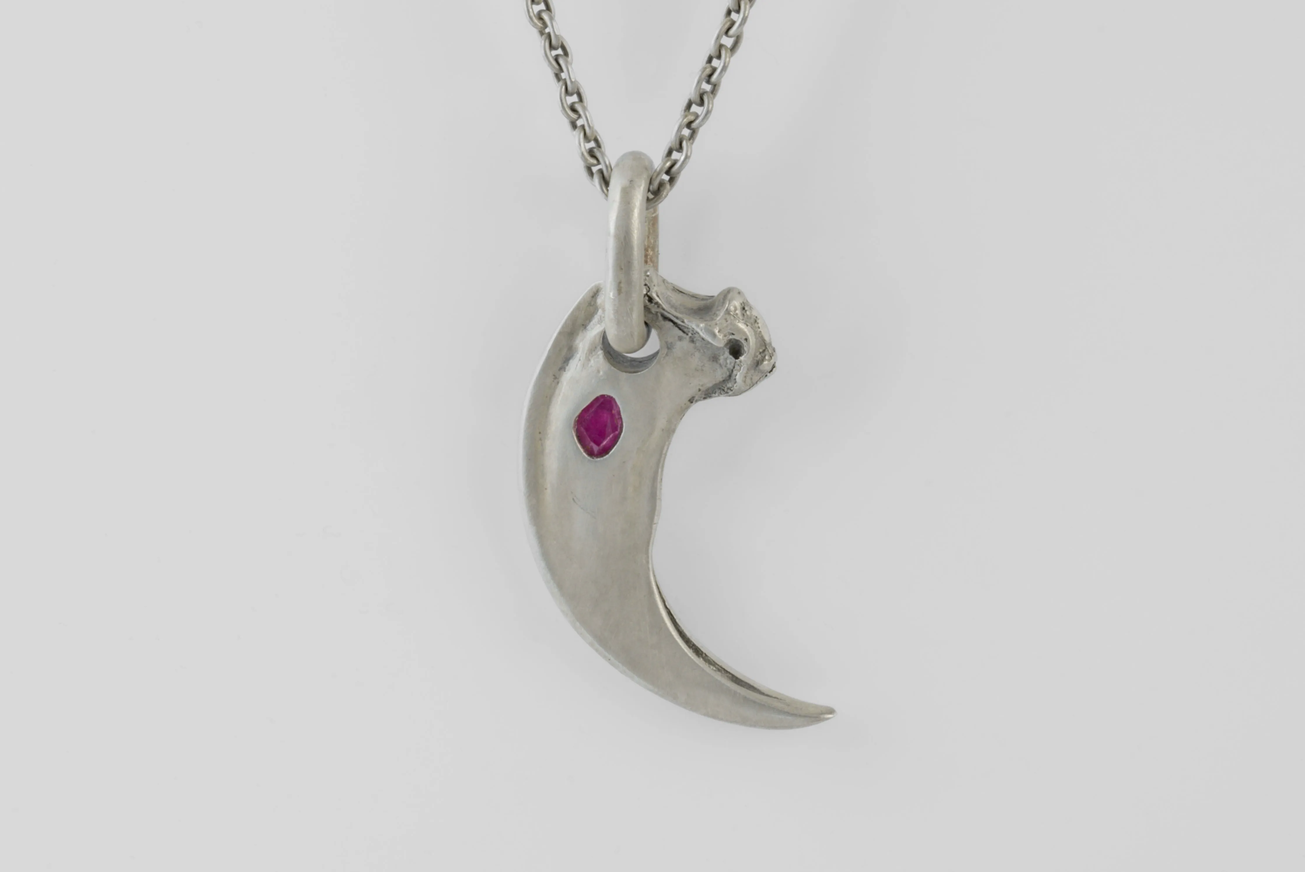 Bear Claw Necklace Redux (0.6 CT, Single M-Ruby, DA+RUB) sold by Parts of Four product image thumbnail 3