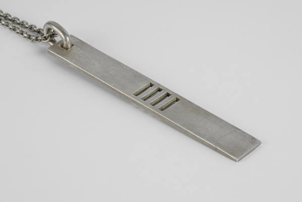 Plate Necklace (4-Bar Punchout, DA) sold by Parts of Four