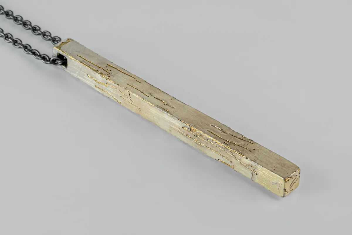 Cuboid Necklace (Half, SUAG+KA) sold by Parts of Four