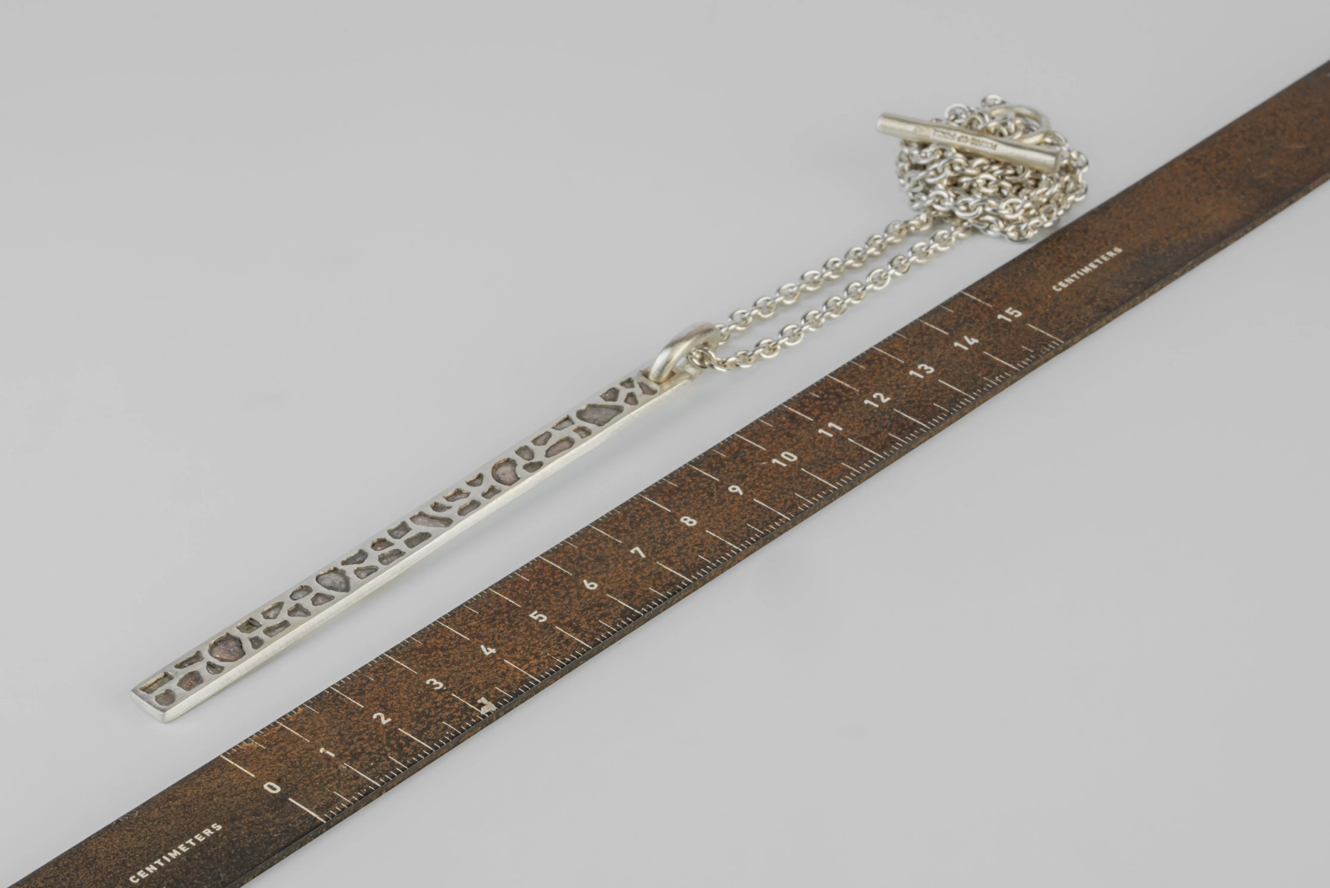 Plate Necklace (Mega Pavé, Half, MA+DIA) sold by Parts of Four product image thumbnail 5