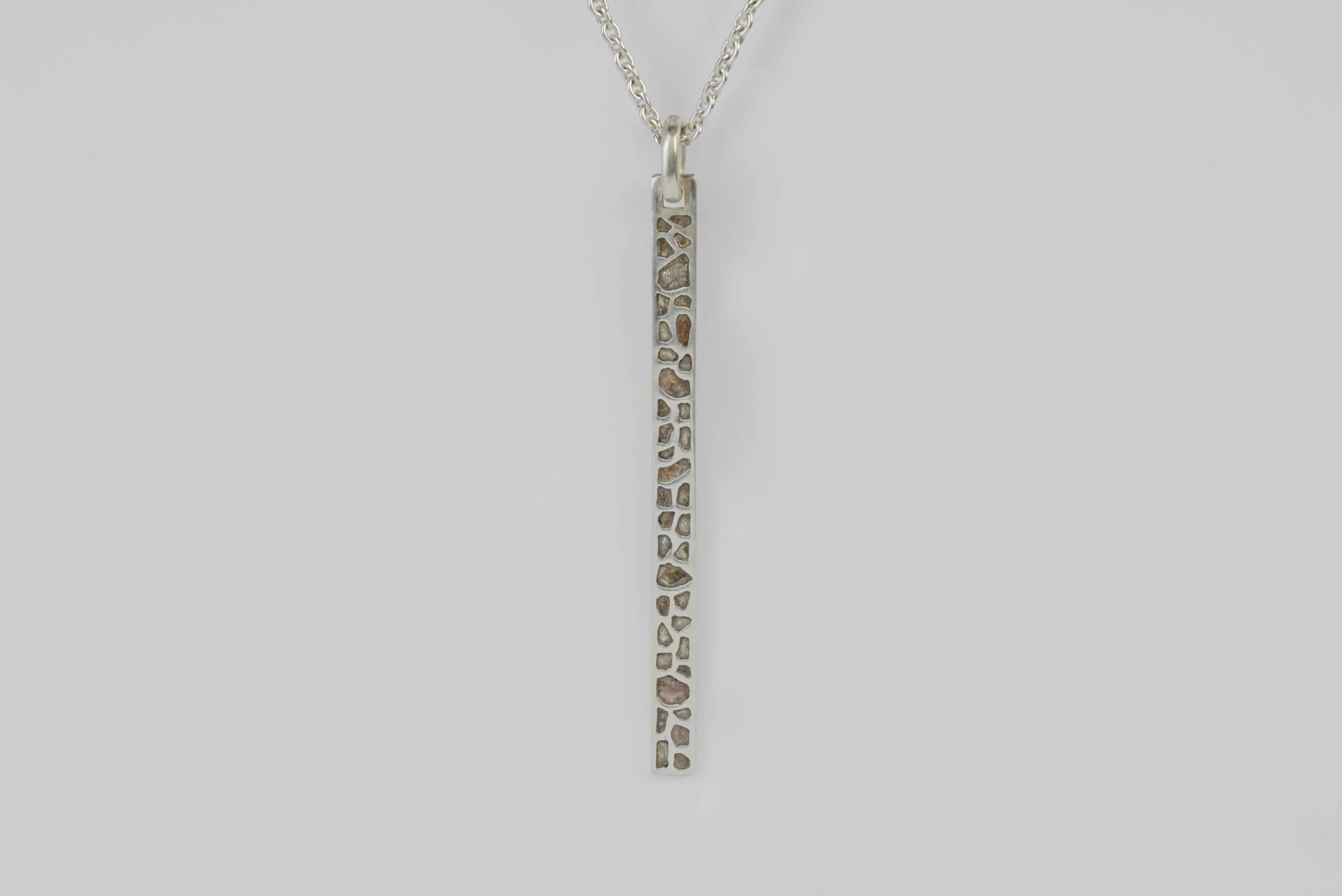 Plate Necklace (Mega Pavé, Half, MA+DIA) sold by Parts of Four product image thumbnail 3
