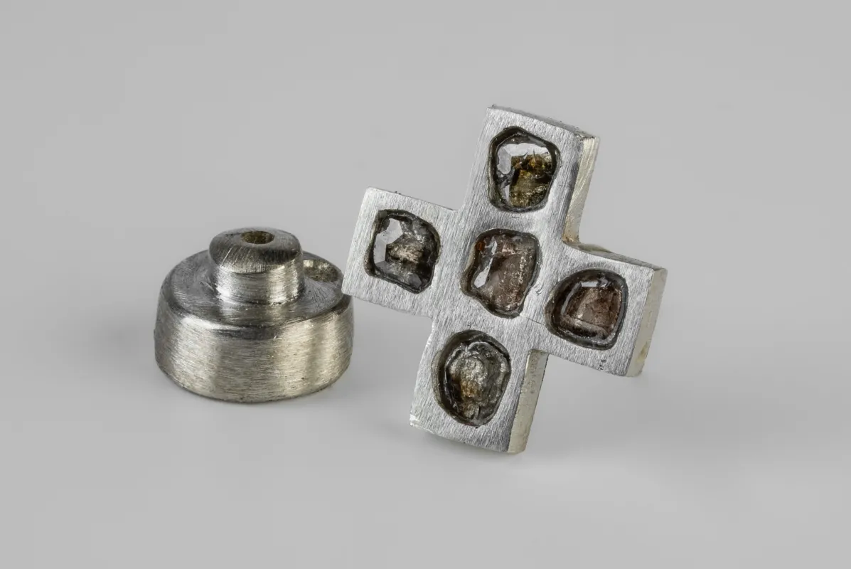 Plus Earring (Mega Pavé, 12mm, MA+DIA) sold by Parts of Four