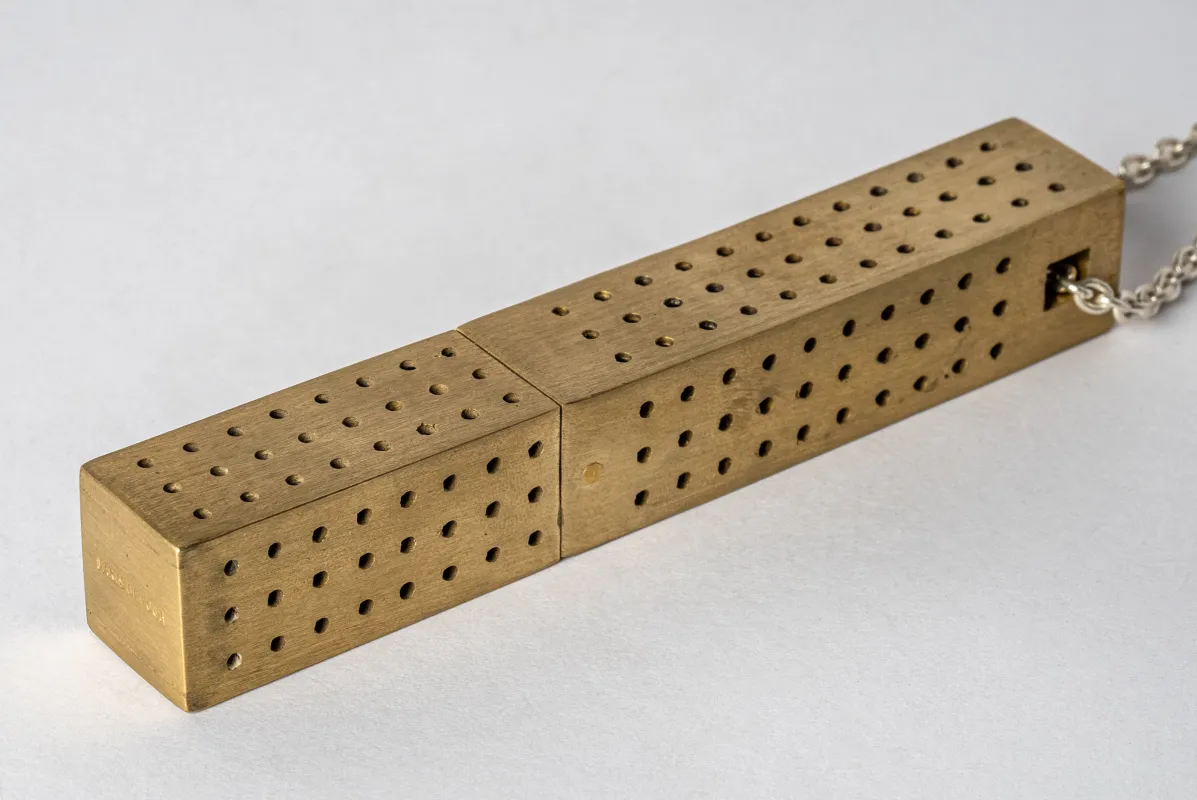 Cuboid Necklace (Amber Box, MR+MA) sold by Parts of Four