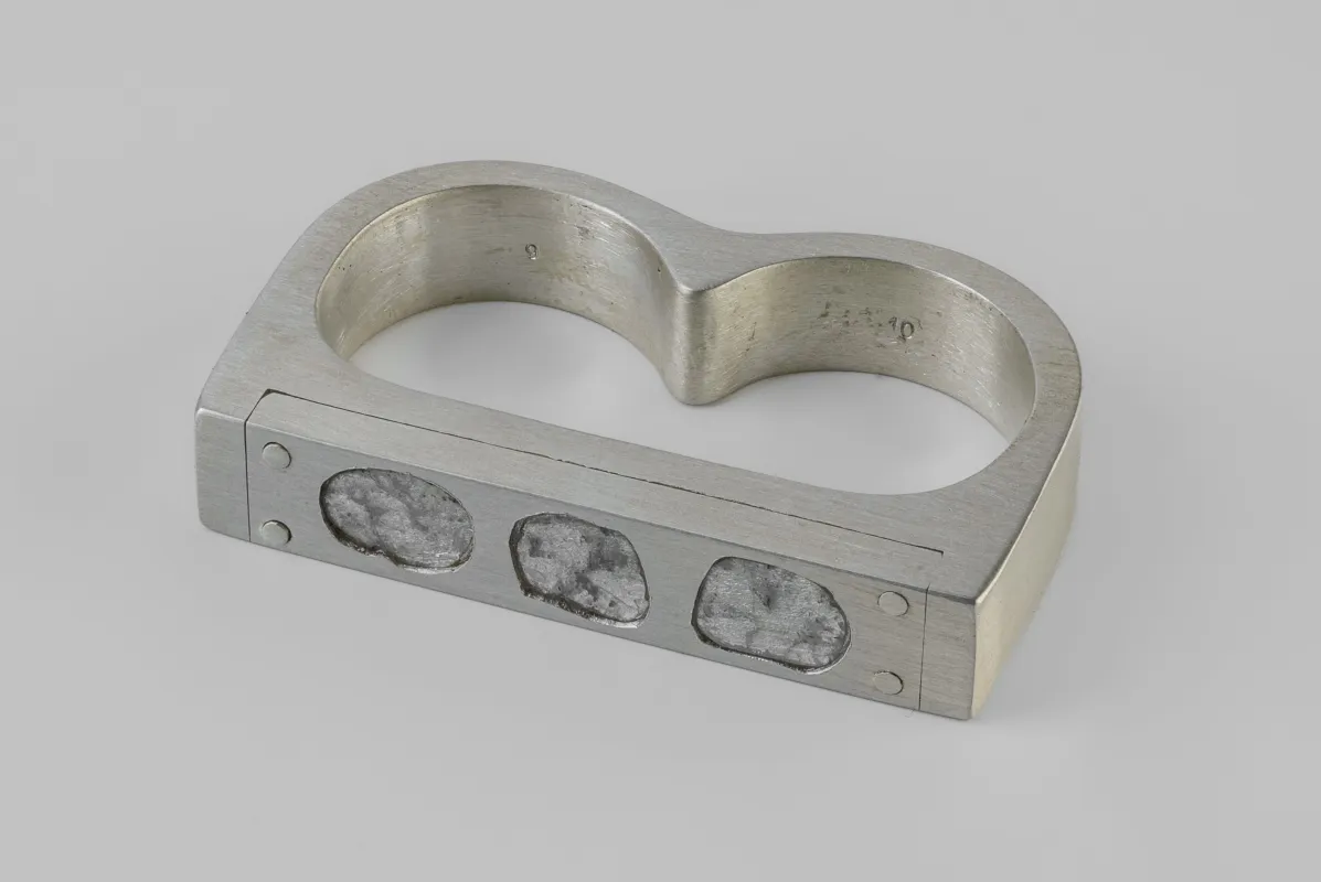 Plate Ring Double (1.8 CT, 3 Diamond Slabs, 9mm, MA+DIA) sold by Parts of Four