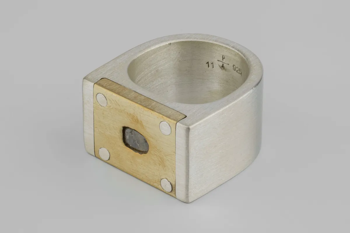 Plate Ring Single (0.2 CT, Diamond Slab, 17mm, MA+MR+DIA) sold by Parts of Four