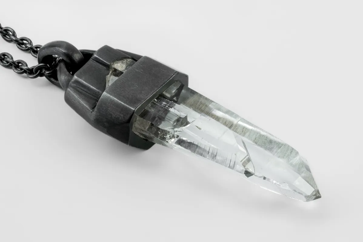 Talisman Necklace (Brace-Held, Healed, Lemurian Quartz, KA+LEM) sold by Parts of Four