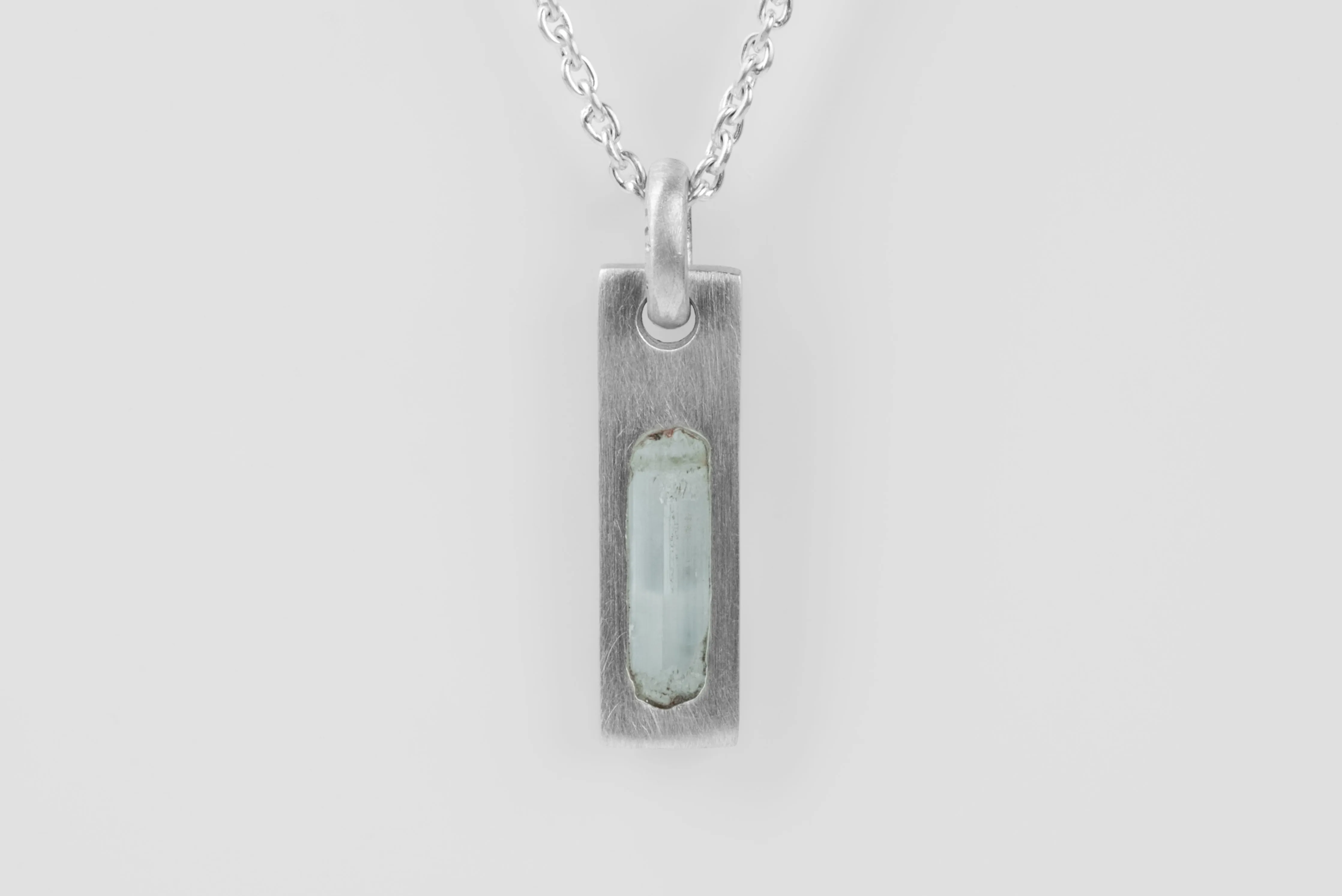 Plate Necklace (Adaptation, Aquamarine, MA+AQU) sold by Parts of Four product image thumbnail 4