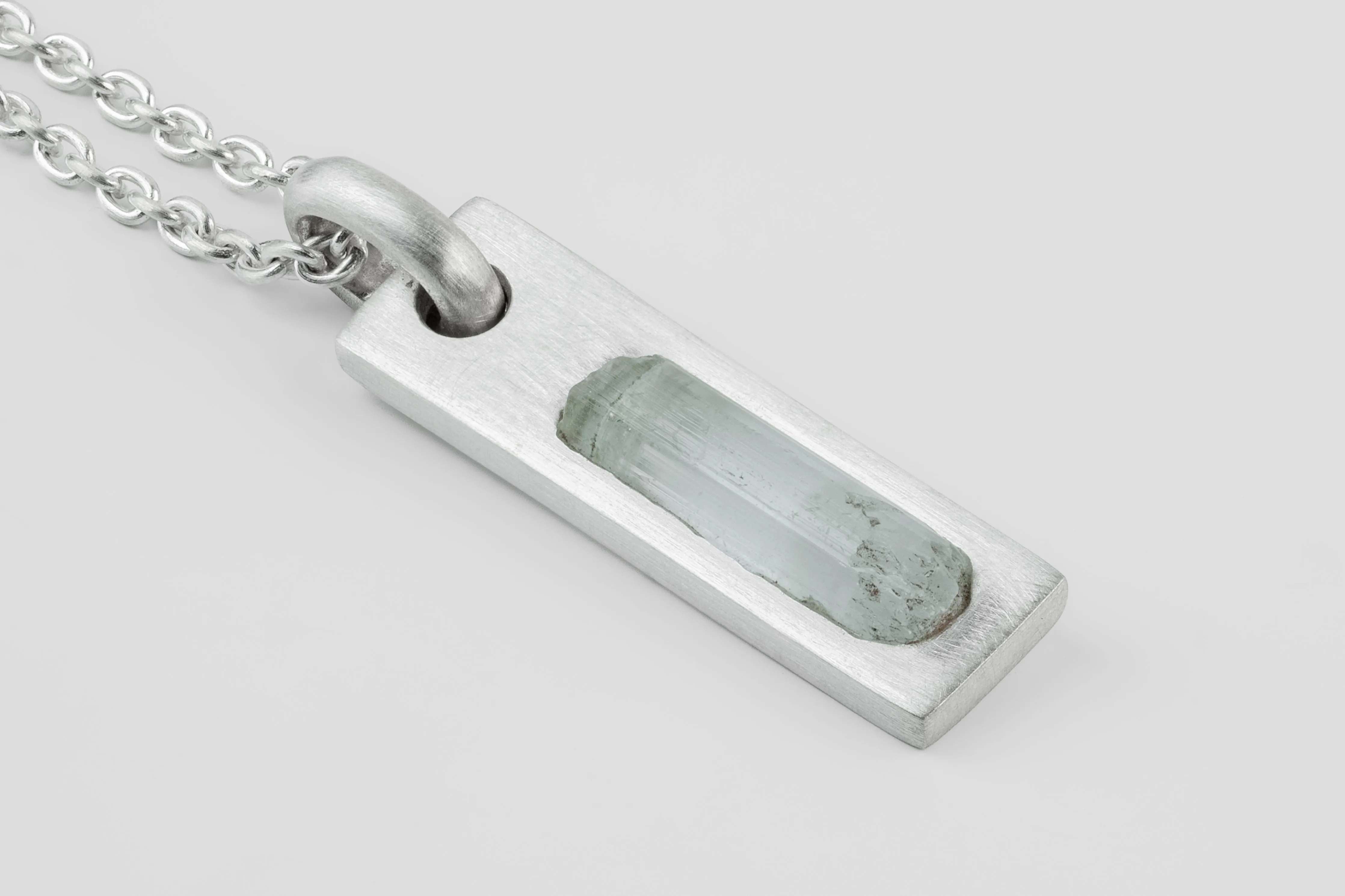 Plate Necklace (Adaptation, Aquamarine, MA+AQU) sold by Parts of Four