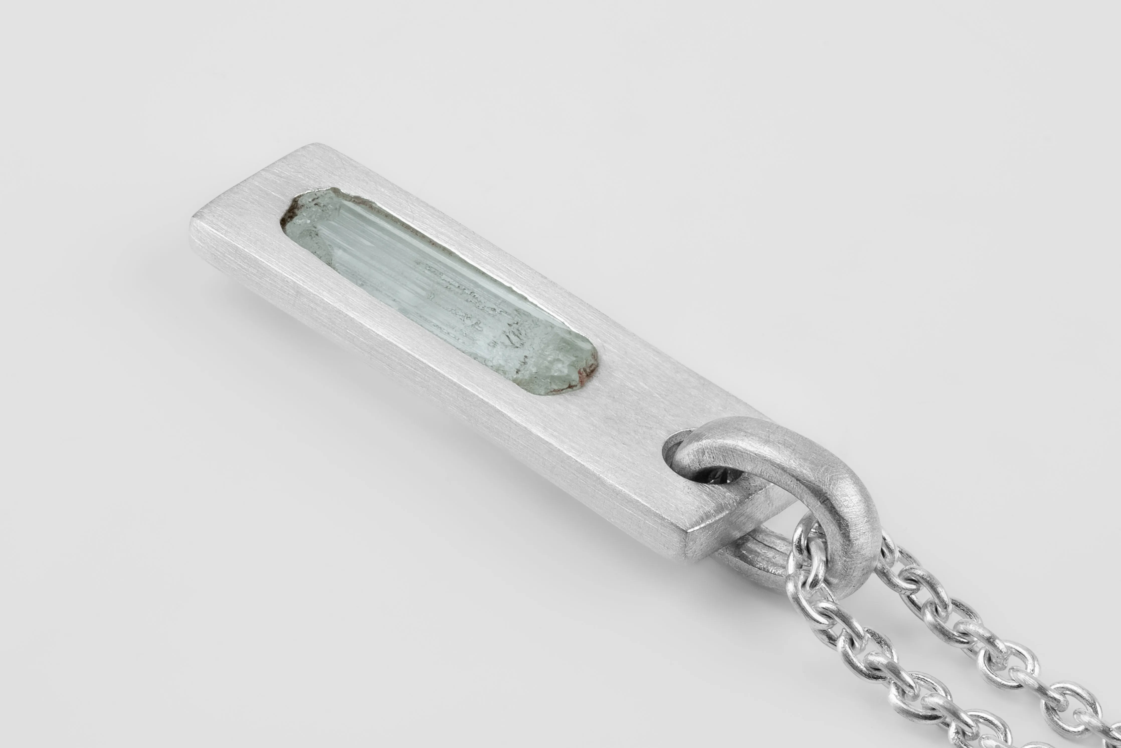 Plate Necklace (Adaptation, Aquamarine, MA+AQU) sold by Parts of Four product image thumbnail 2