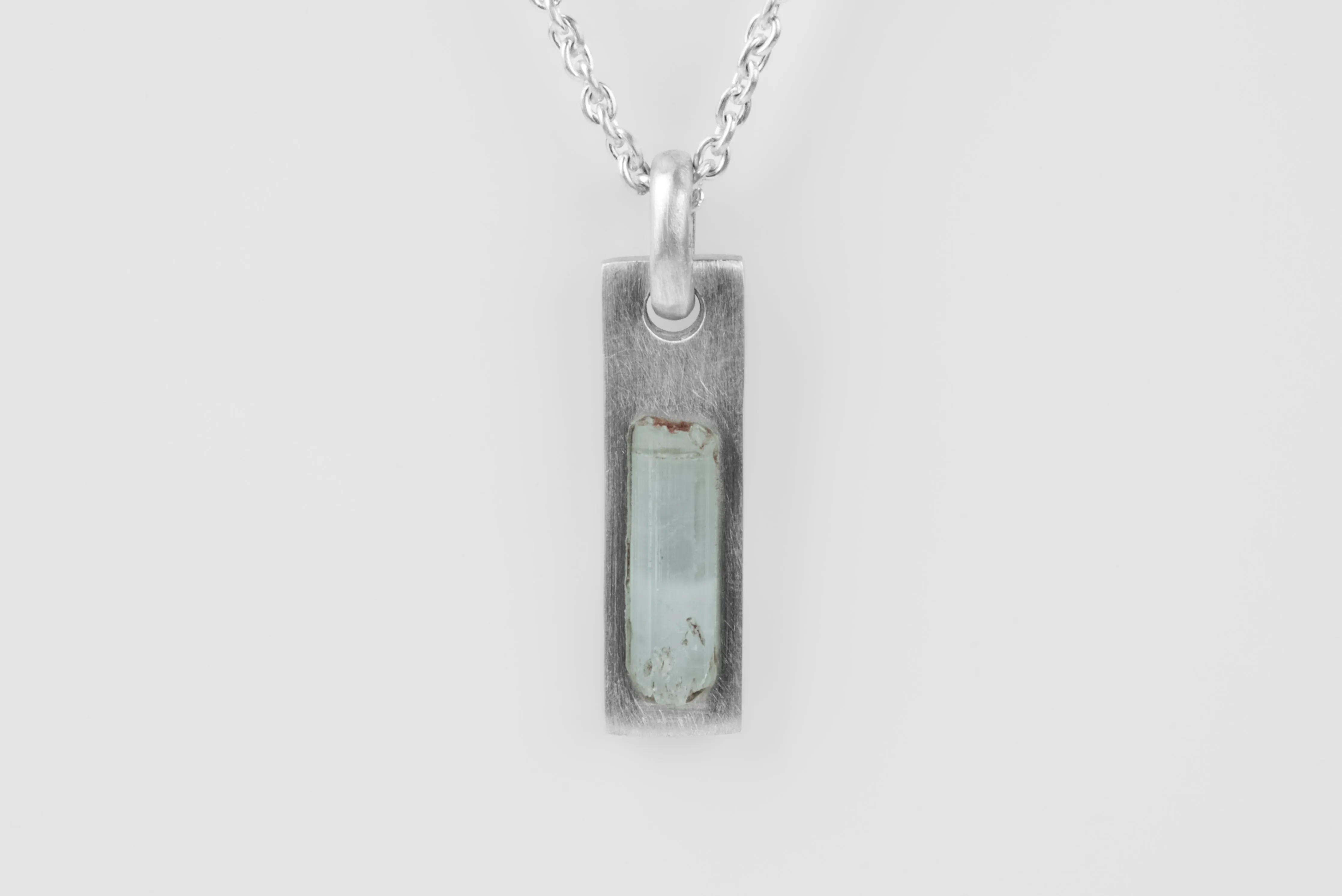 Plate Necklace (Adaptation, Aquamarine, MA+AQU) sold by Parts of Four product image thumbnail 3
