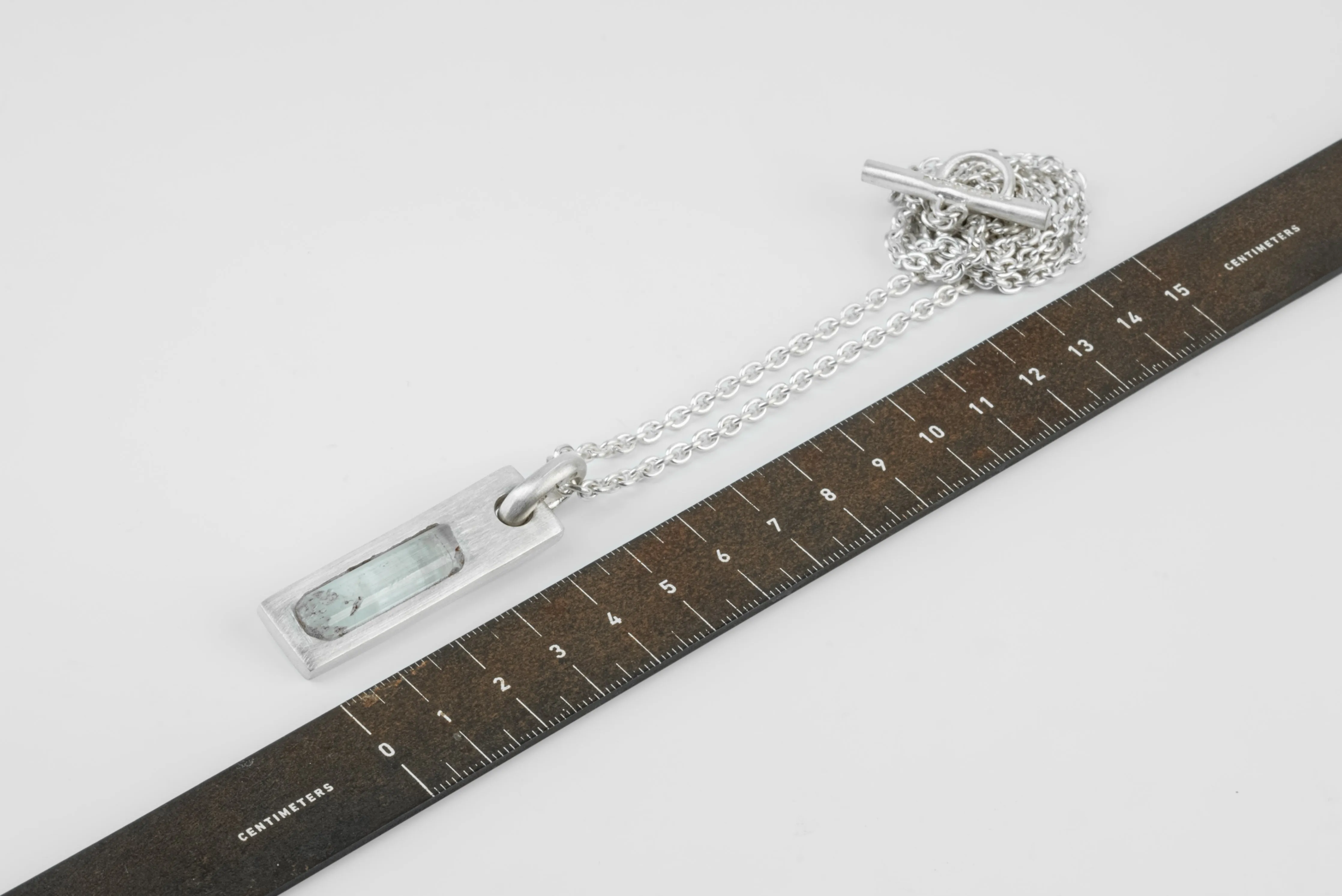 Plate Necklace (Adaptation, Aquamarine, MA+AQU) sold by Parts of Four product image thumbnail 5