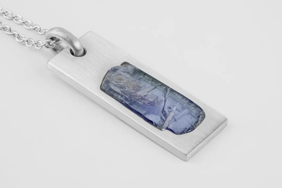 Plate Necklace (Adaptation, Tanzanite, MA+TAN) sold by Parts of Four