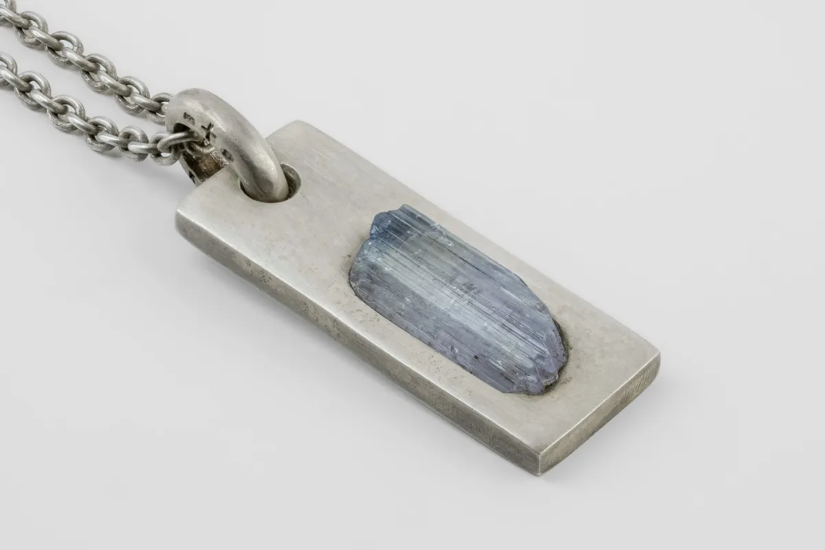 Plate Necklace (Adaptation, Tanzanite, DA+TAN) sold by Parts of Four