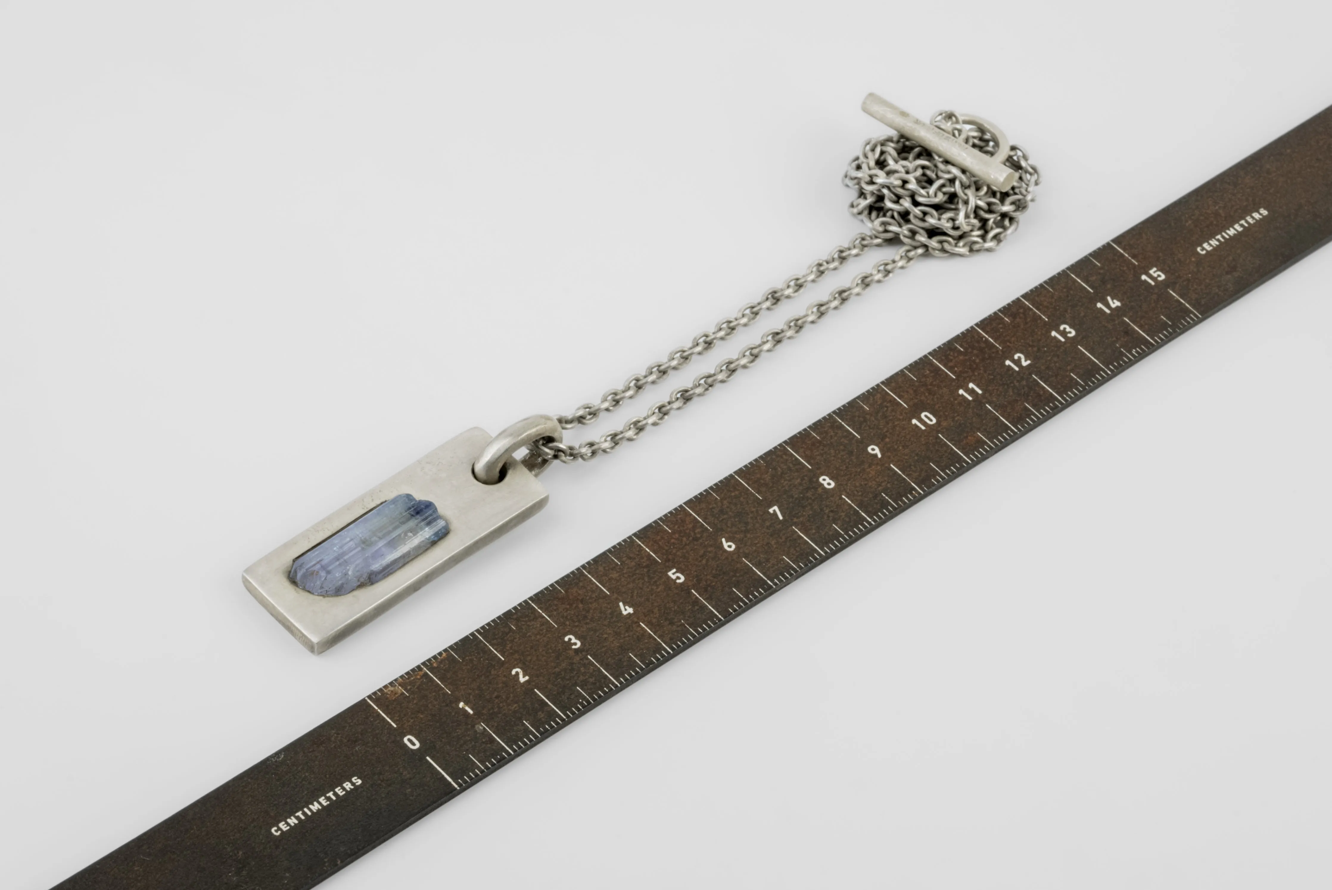 Plate Necklace (Adaptation, Tanzanite, DA+TAN) sold by Parts of Four product image thumbnail 5