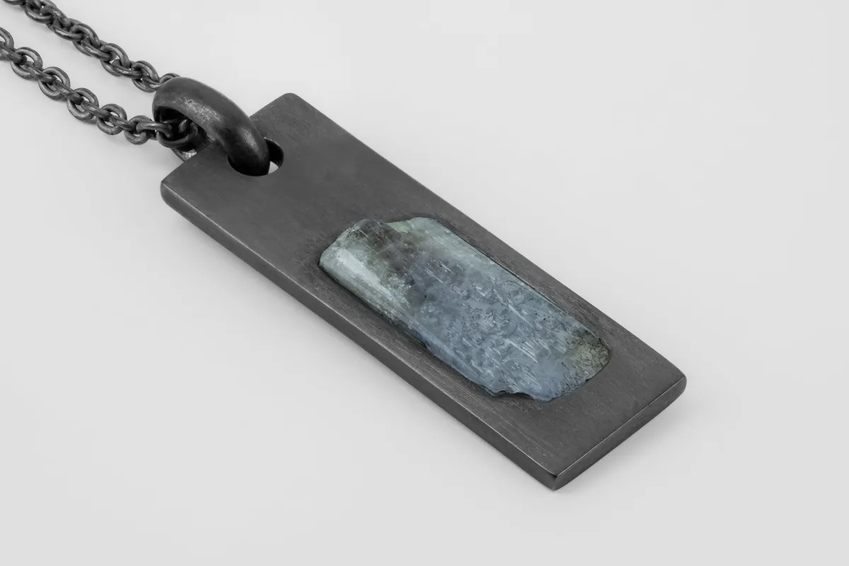 Plate Necklace (Adaptation, Tanzanite, KA+TAN) sold by Parts of Four