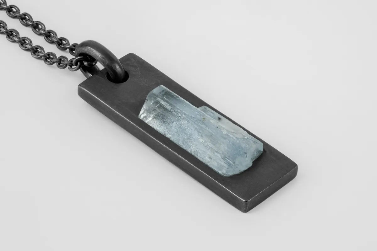 Plate Necklace (Adaptation, Aquamarine, KA+AQU) sold by Parts of Four