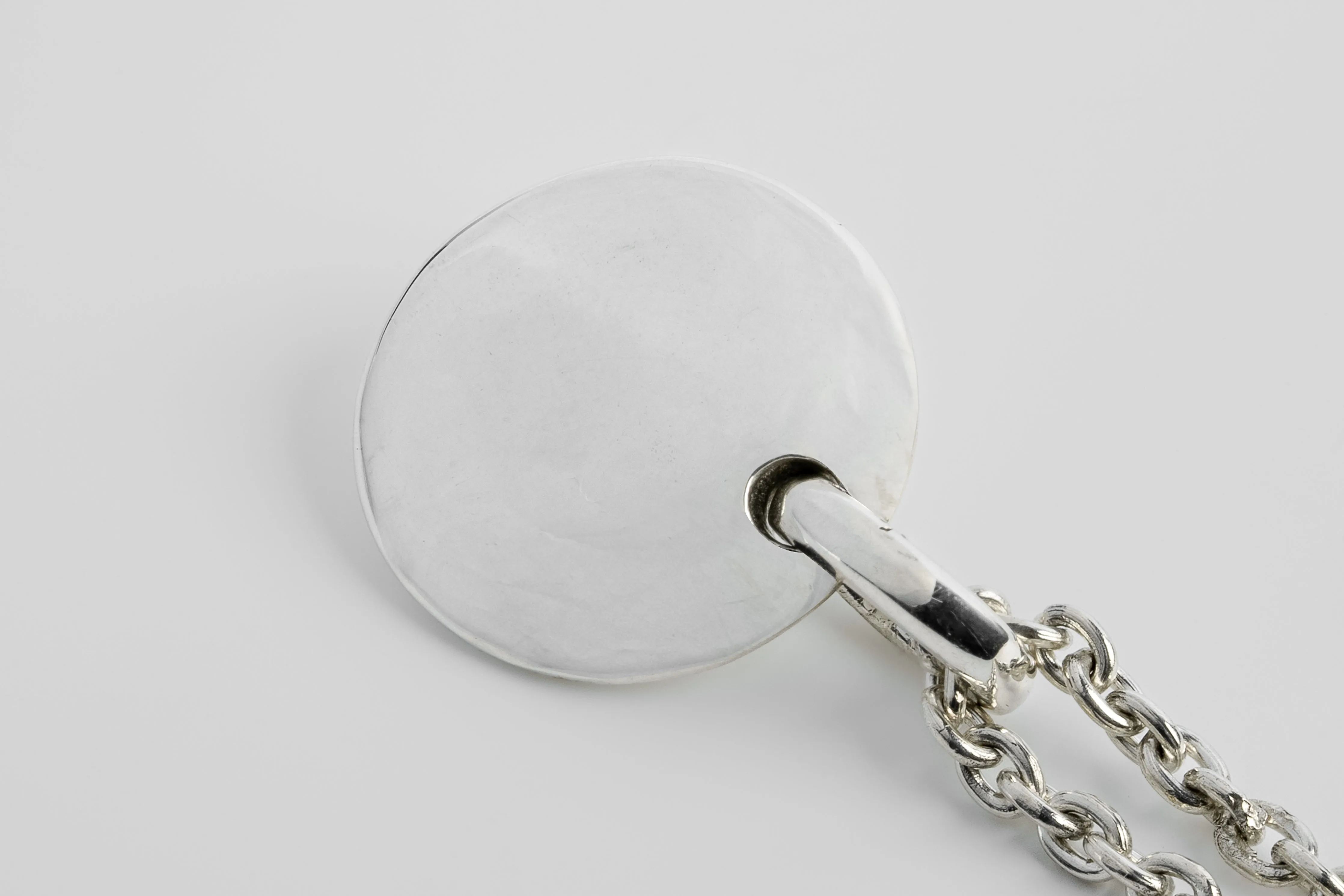 Disk Necklace (25mm, Fancy Setting, Black Hex Diamond, 1.5 CT, 50cm, PA+BLKDIA) sold by Parts of Four product image thumbnail 2