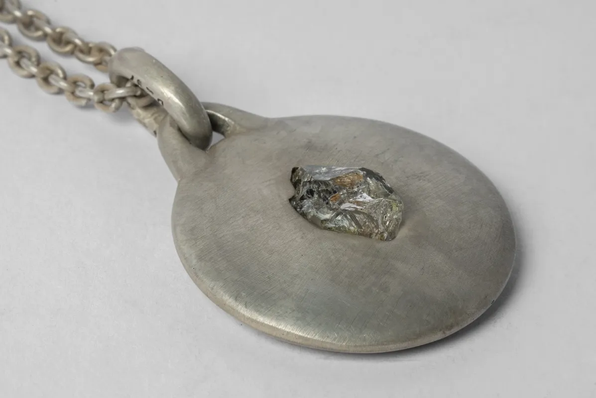 Disk Necklace (35mm, Petroleum Quartz, DA+PQ) sold by Parts of Four