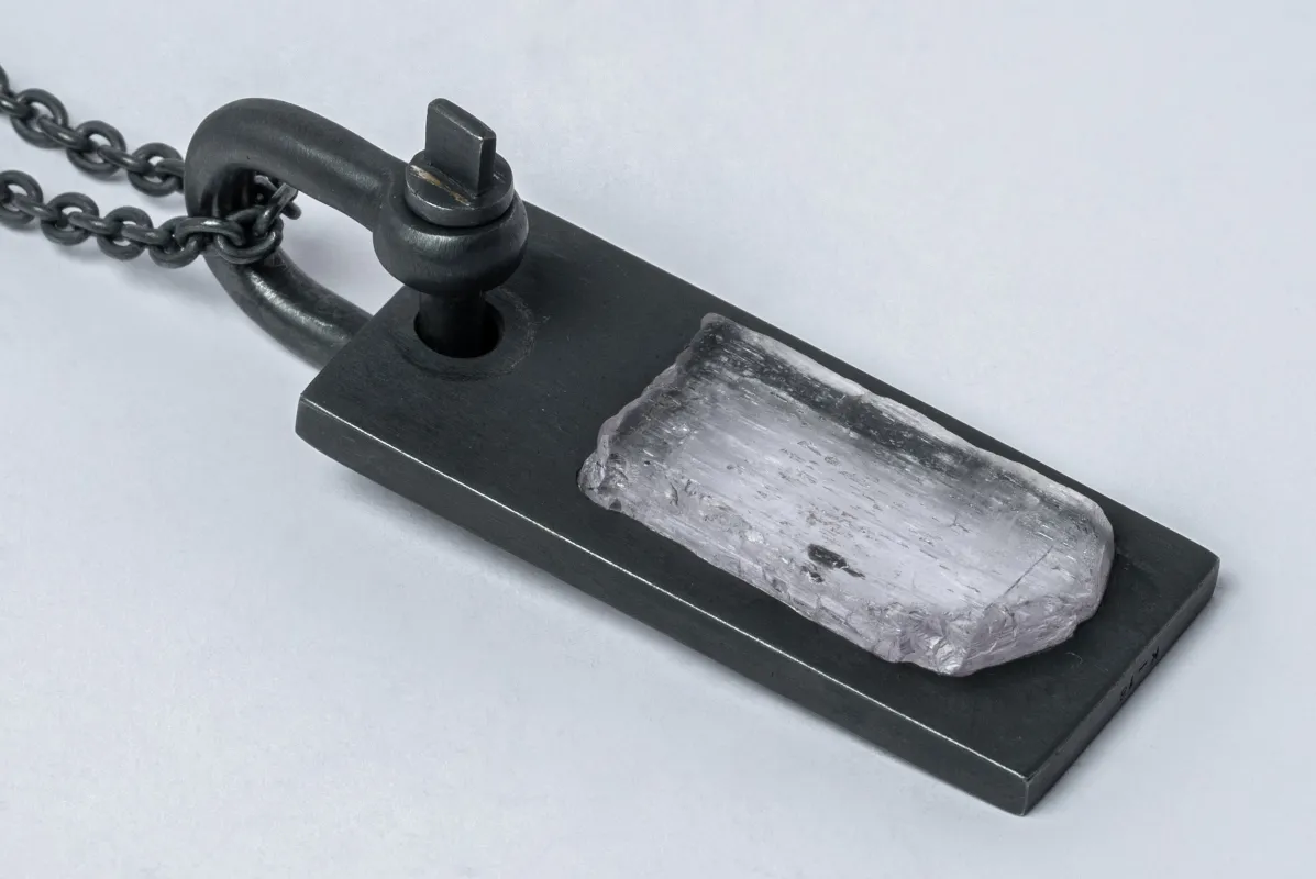 Plate Necklace (U-Bolt Var., Adaptation, Pink Kunzite, KA+KUN) sold by Parts of Four