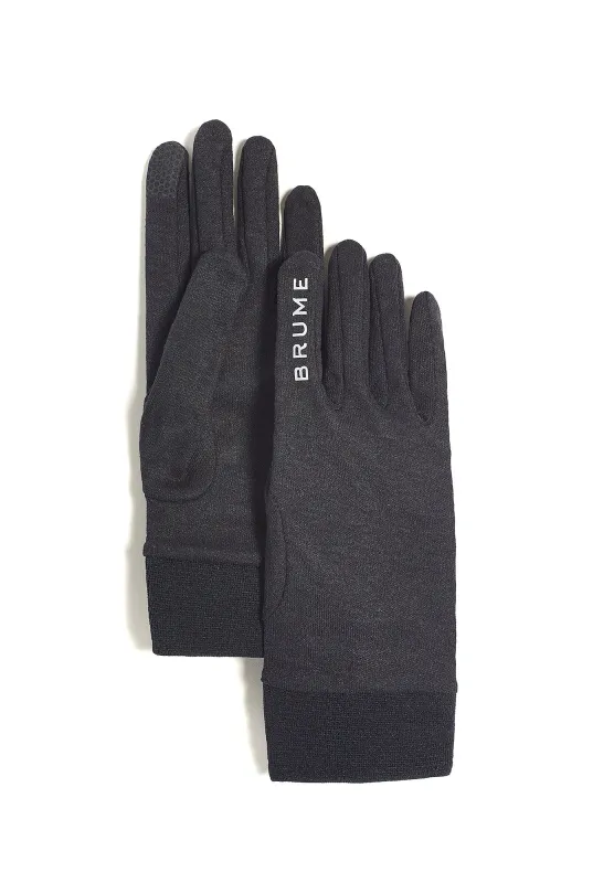 JASPER SILK GLOVE LINERS - Unisex sold by Brume