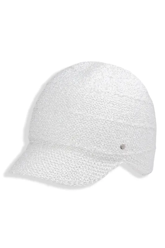 SILVER PEAK SEQUINS KNIT CAP - Women made by Brume