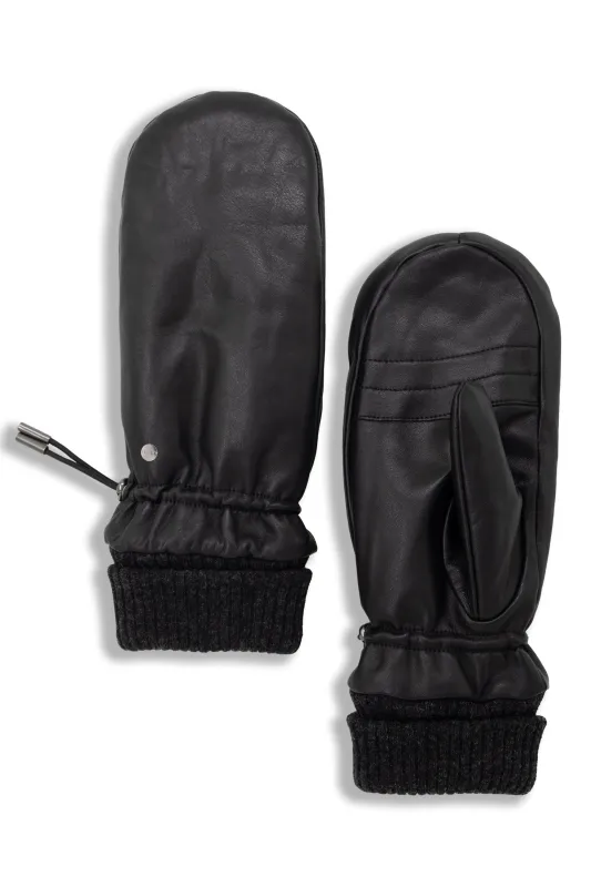 Lake Louise Luxury Leather Mittens — Women sold by Brume