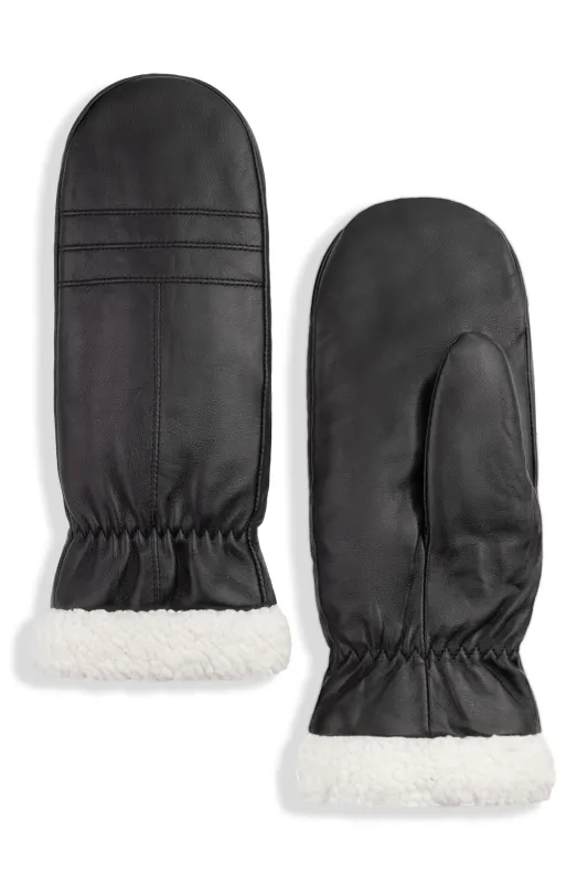 Colwood Cozy Leather Mittens - Women sold by Brume