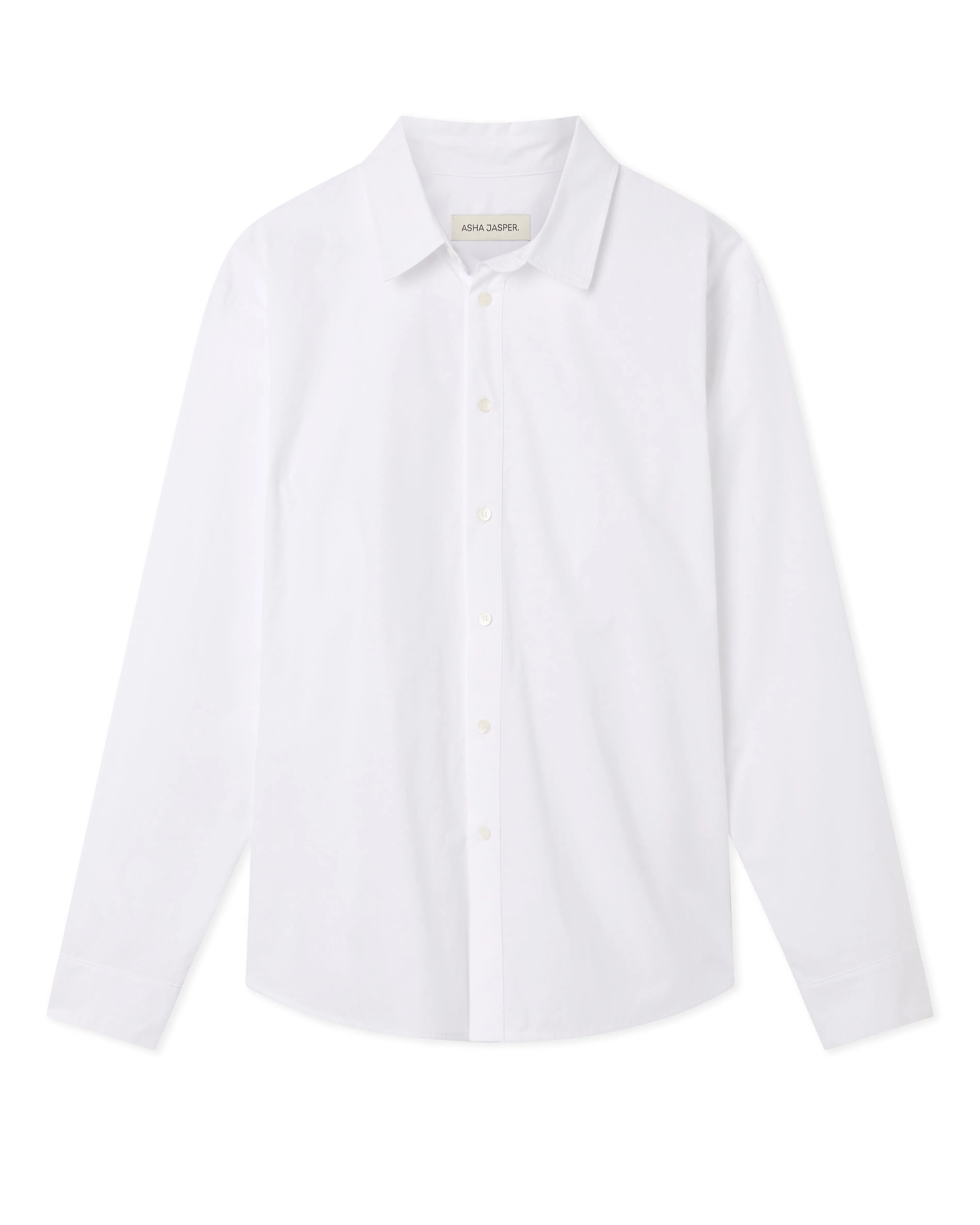 Poise Shirt - White Organic Poplin sold by Asha Jasper product image thumbnail 2