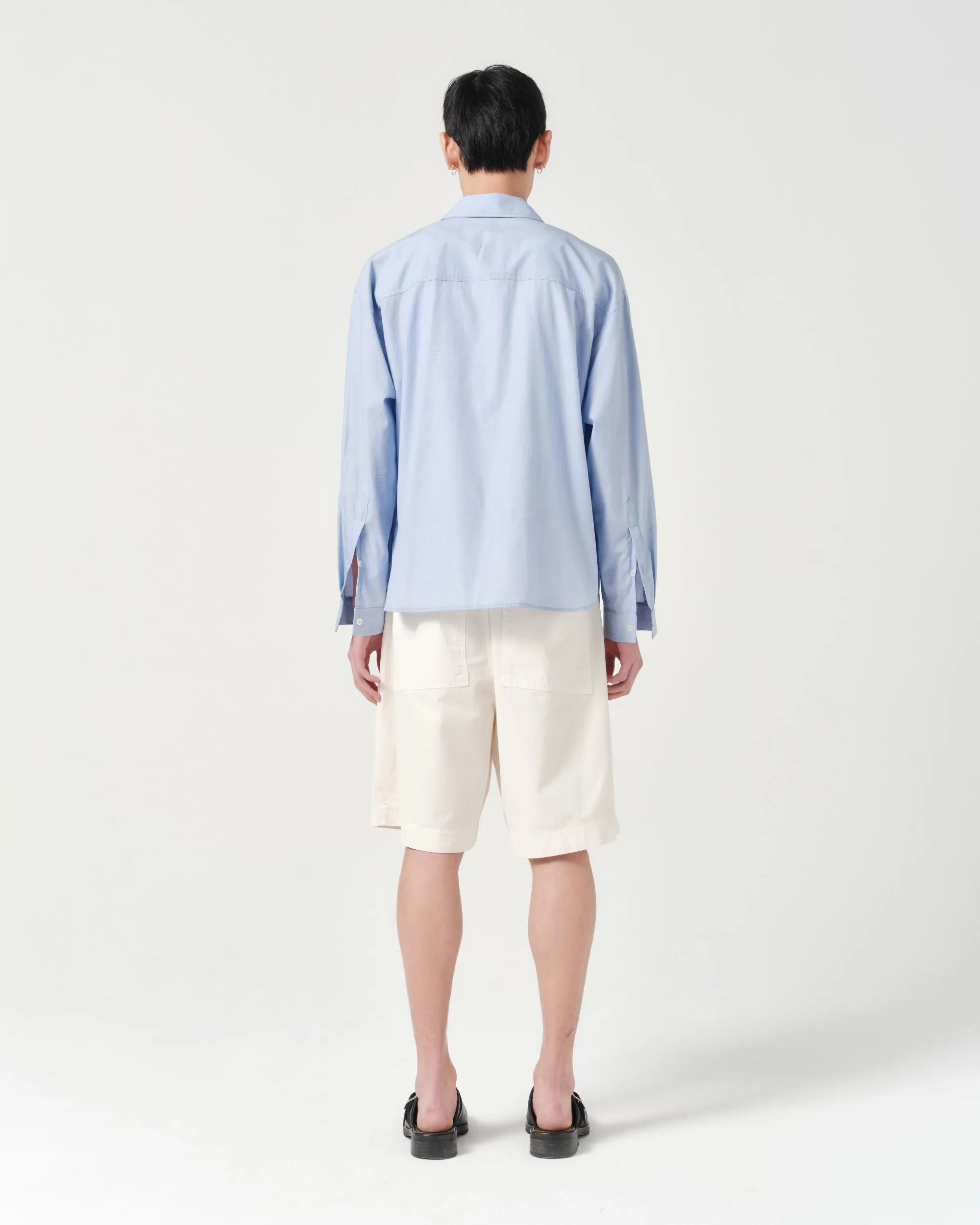 Executive Shirt - Soft Blue Fil-à-fil sold by Asha Jasper product image thumbnail 3