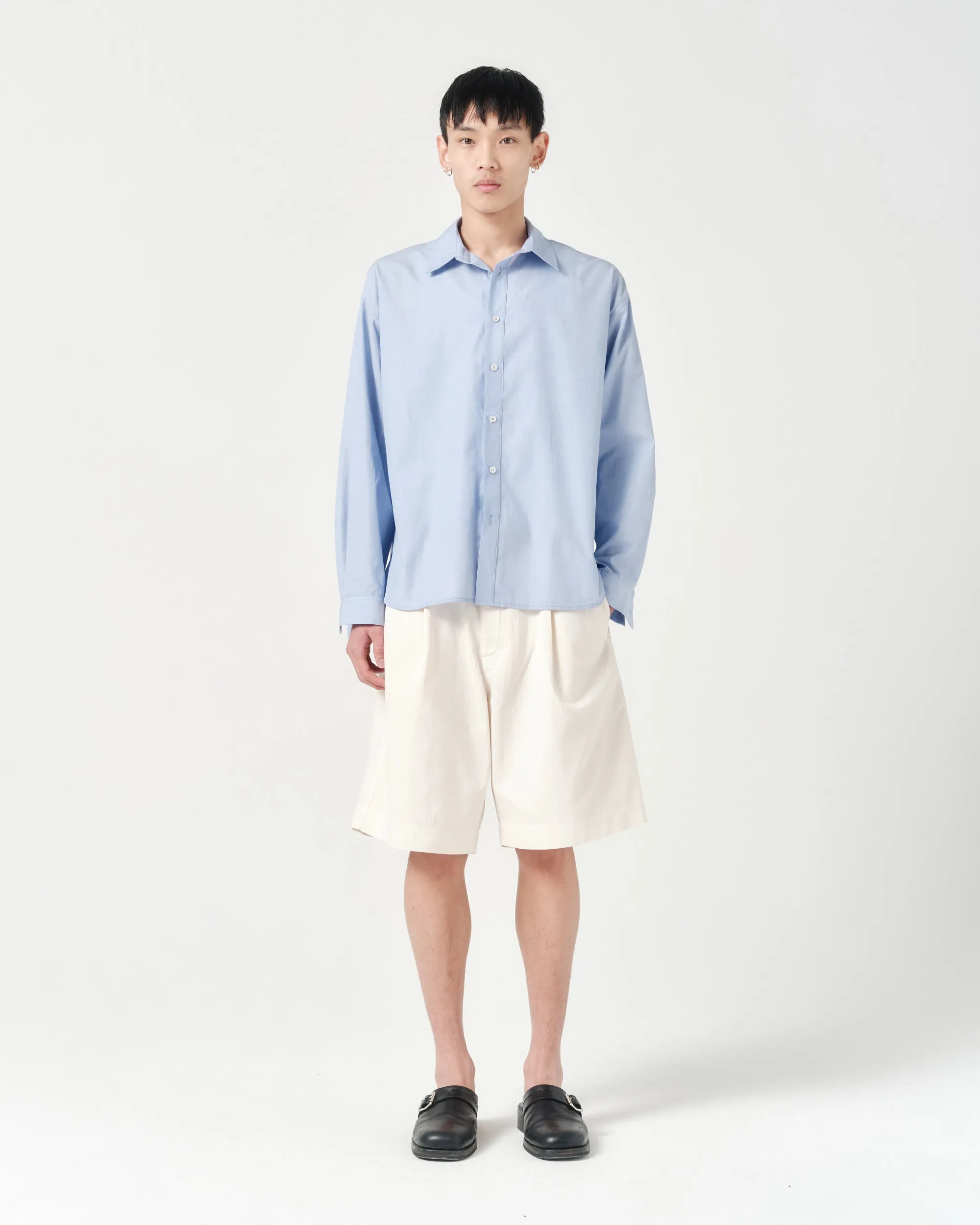 Executive Shirt - Soft Blue Fil-à-fil sold by Asha Jasper