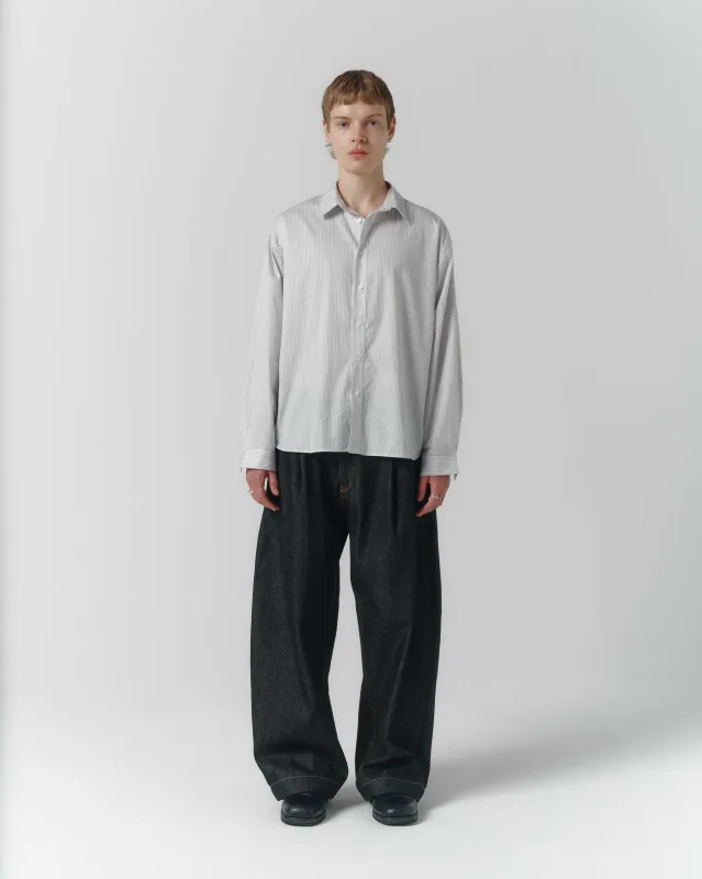 Executive Shirt - Italian Stripe Twill sold by Asha Jasper