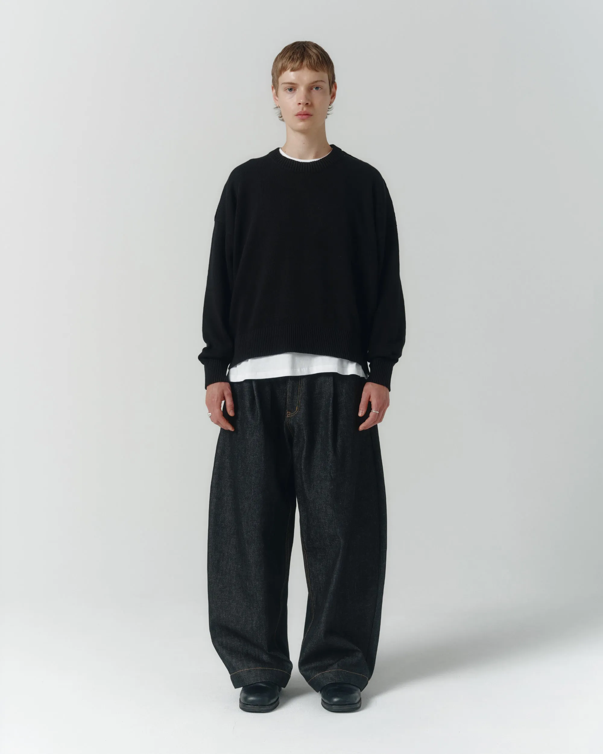 Cropped Organic Knit - Black sold by Asha Jasper product image thumbnail 4