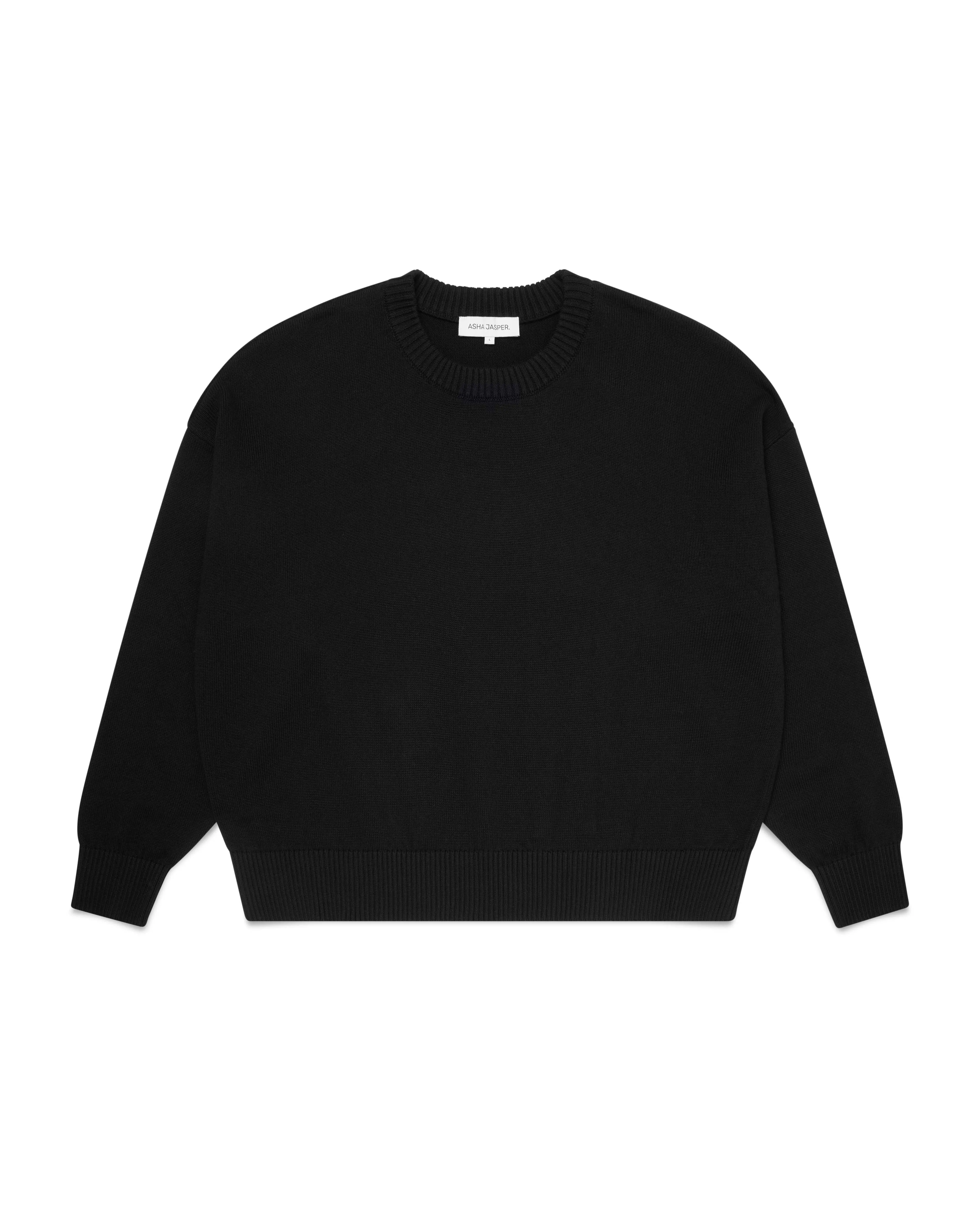 Cropped Organic Knit - Black sold by Asha Jasper product image thumbnail 2
