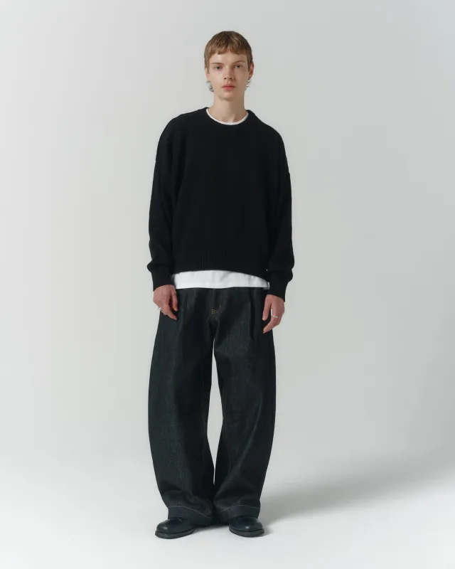 Cropped Organic Knit - Black made by Asha Jasper