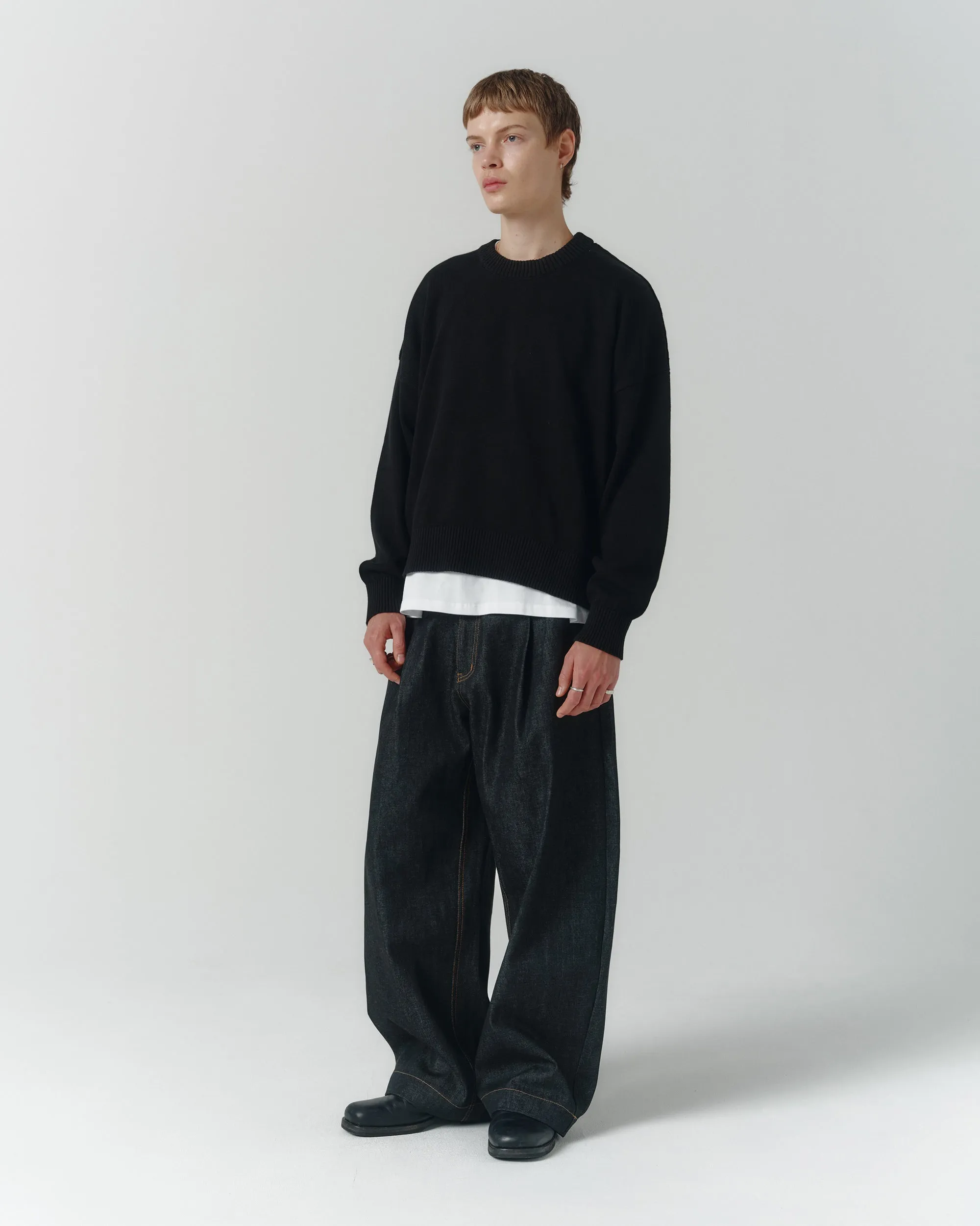 Cropped Organic Knit - Black sold by Asha Jasper product image thumbnail 5